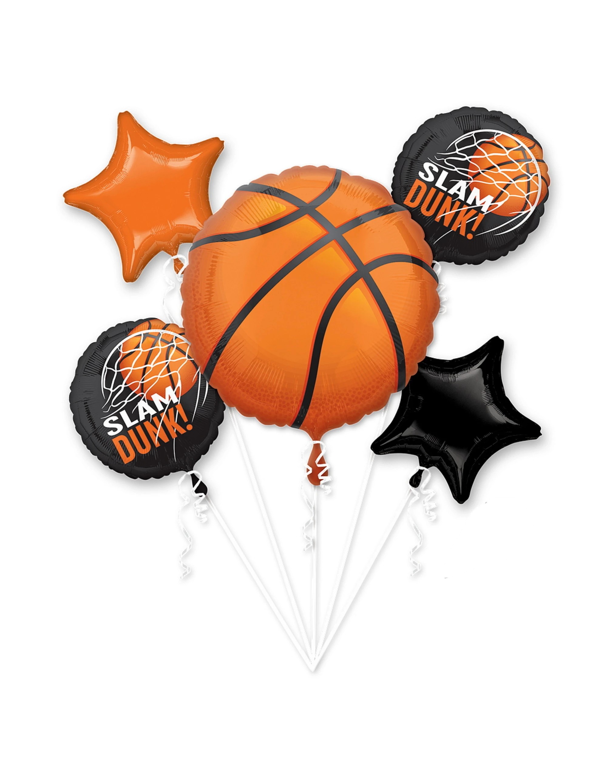 1 Anagram Nothin' But Net Basketball Helium Balloon Bouquet, 1 of 1