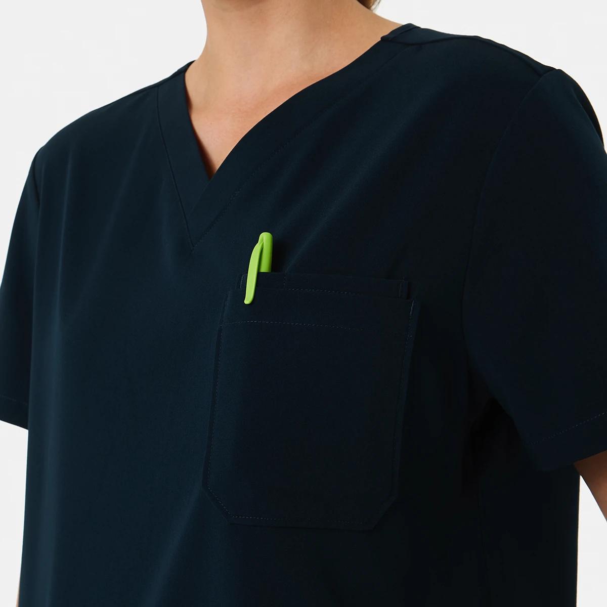 6 Work Short Sleeve Scrub Top PARISIAN NIGHT, 6 of 9