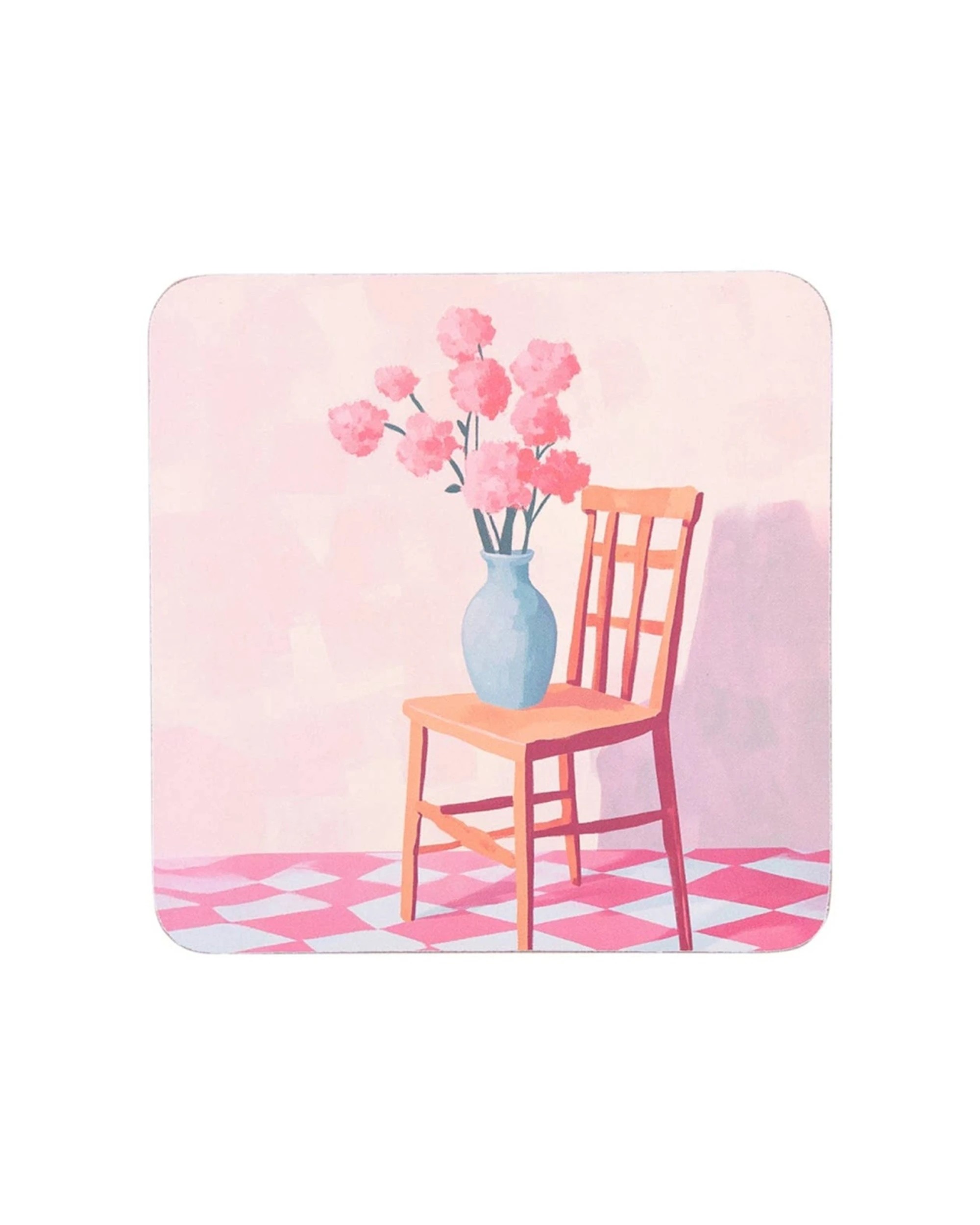 7 Splosh 4pc Billie Coasters Set Cork Backing Absorbent 11cm - Multi, 7 of 7