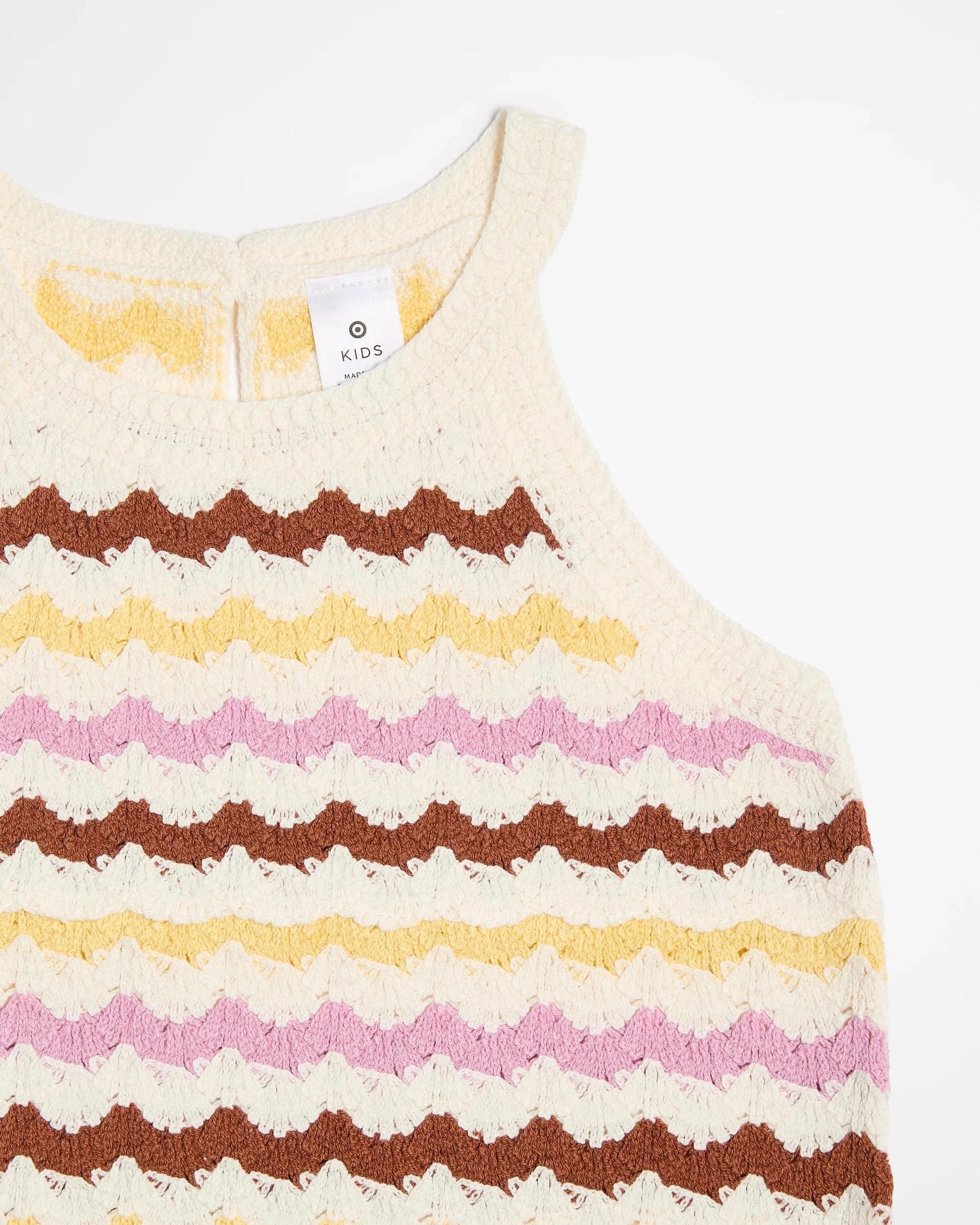 5 Target Australian Cotton Blend Crochet Knit Tank MULTI, 5 of 6