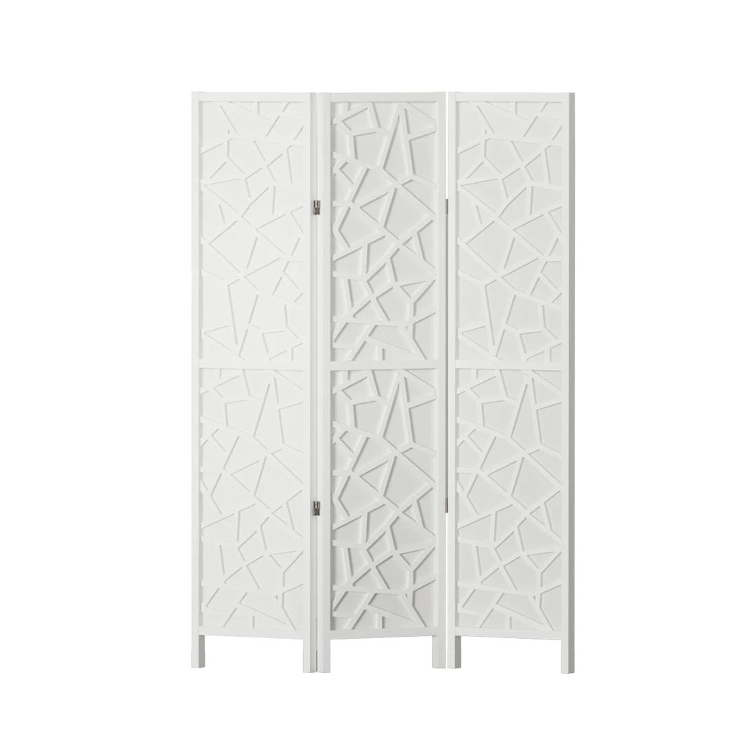 1 Artiss 3 Panel Room Divider Screen 122x170cm Clover - White, 1 of 7