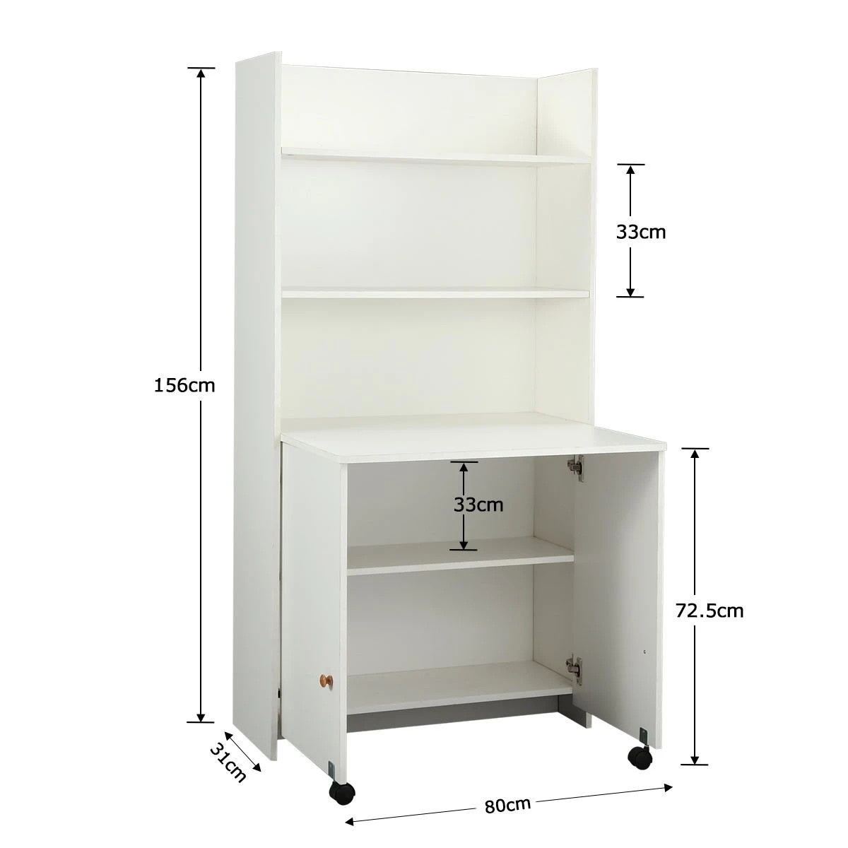 5 Ausway Wooden Modern Multifunctional Computer Desk Bookshelf Storage Organiser, 5 of 10