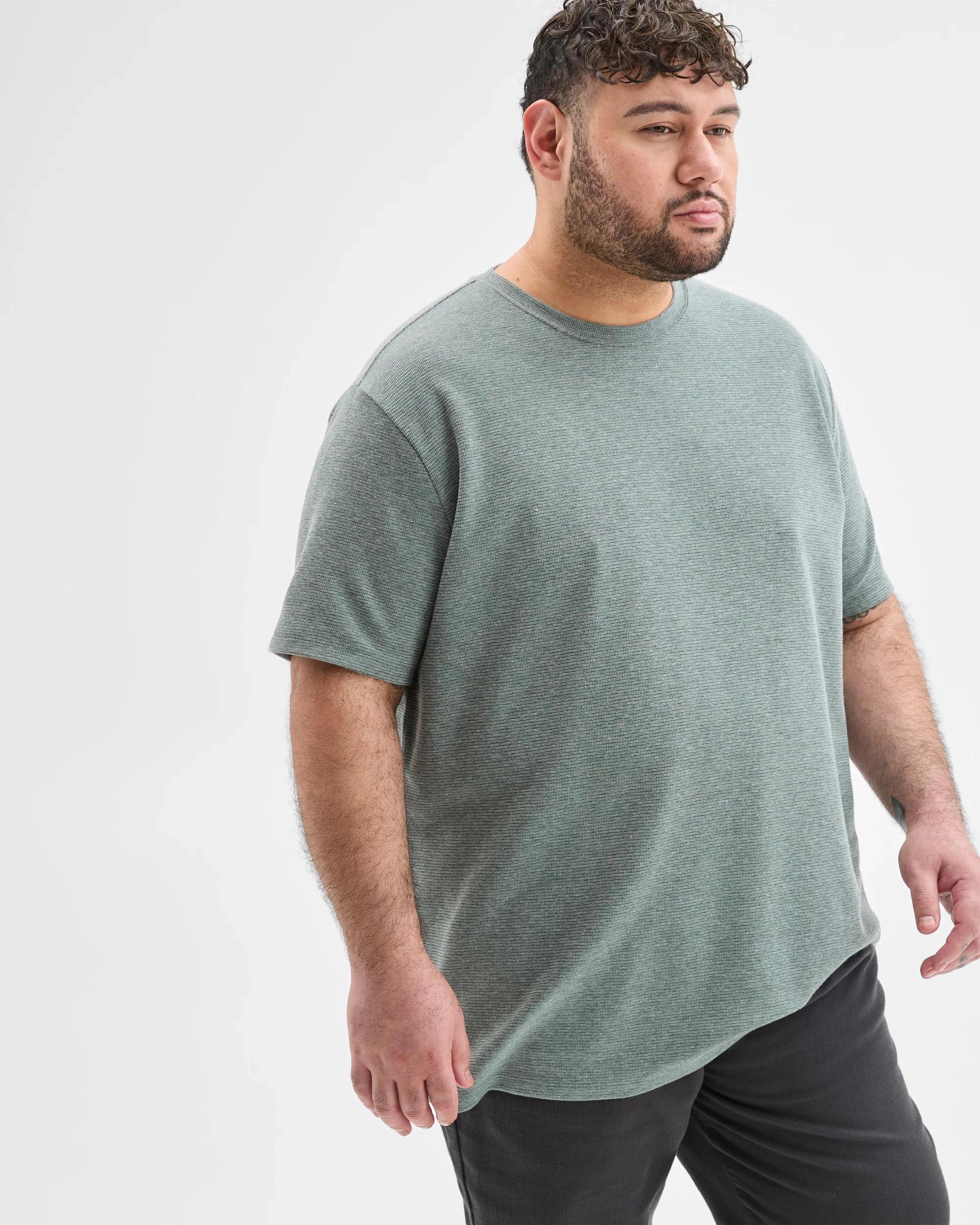 5 Target Plus Size Australian Cotton Blend Textured T-Shirt BALSAM, 5 of 6