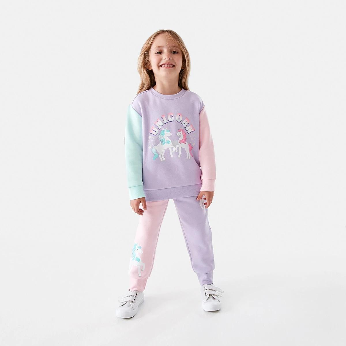 5 Print Crew Neck Sweatshirt Unicorn, 5 of 8