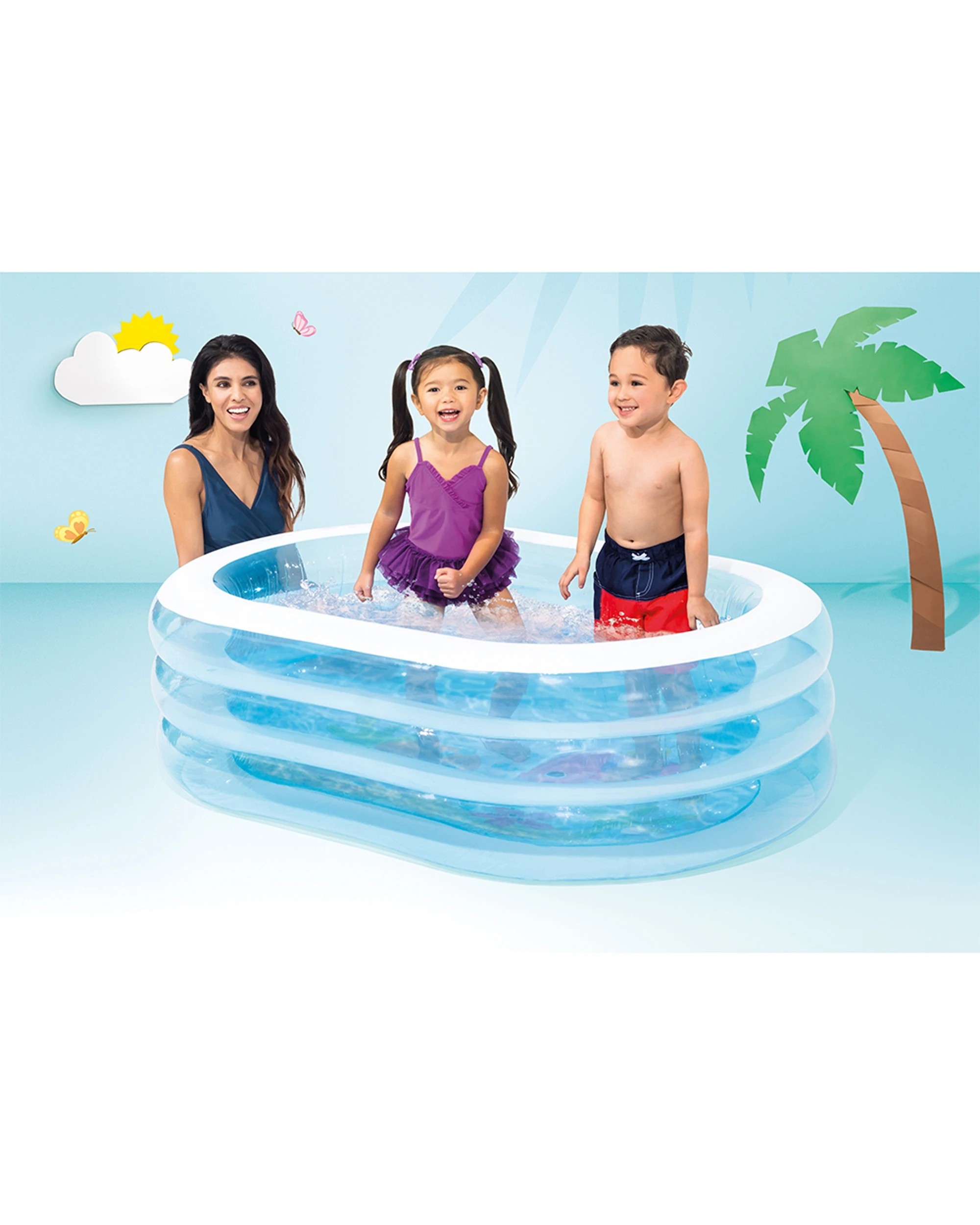 3 Intex My Sea Friends Kids Inflatable Swimming Pool - Multi, 3 of 4