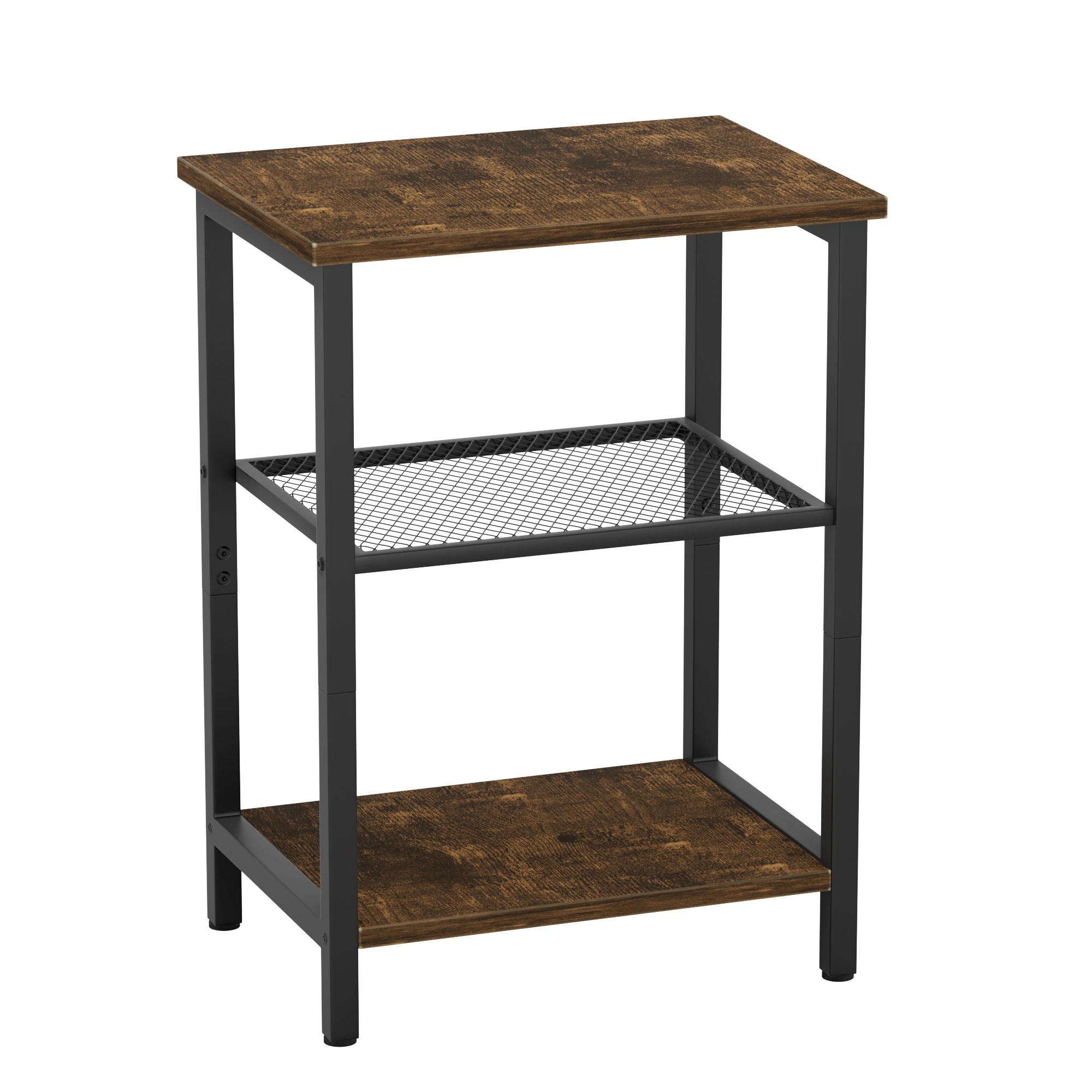 1 Levede End Side Table 3-Tier Sofa Couch Bedside Coffee Table Laptop Desk Shelf, 1 of 9