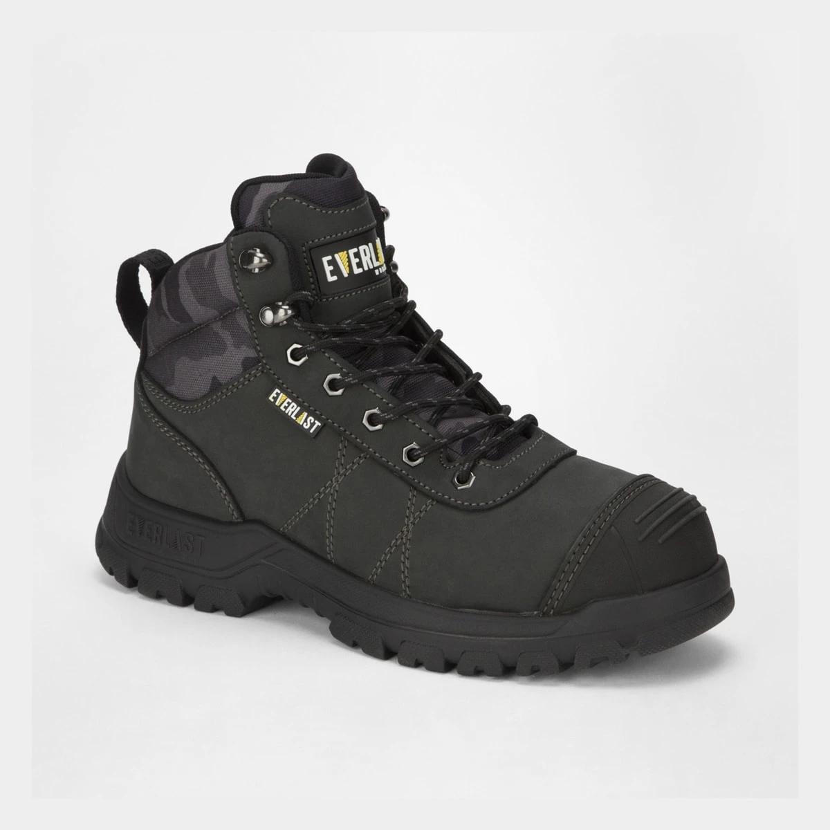 1 Everlast Mens Workwear Workboots BLACK CAMO, 1 of 5
