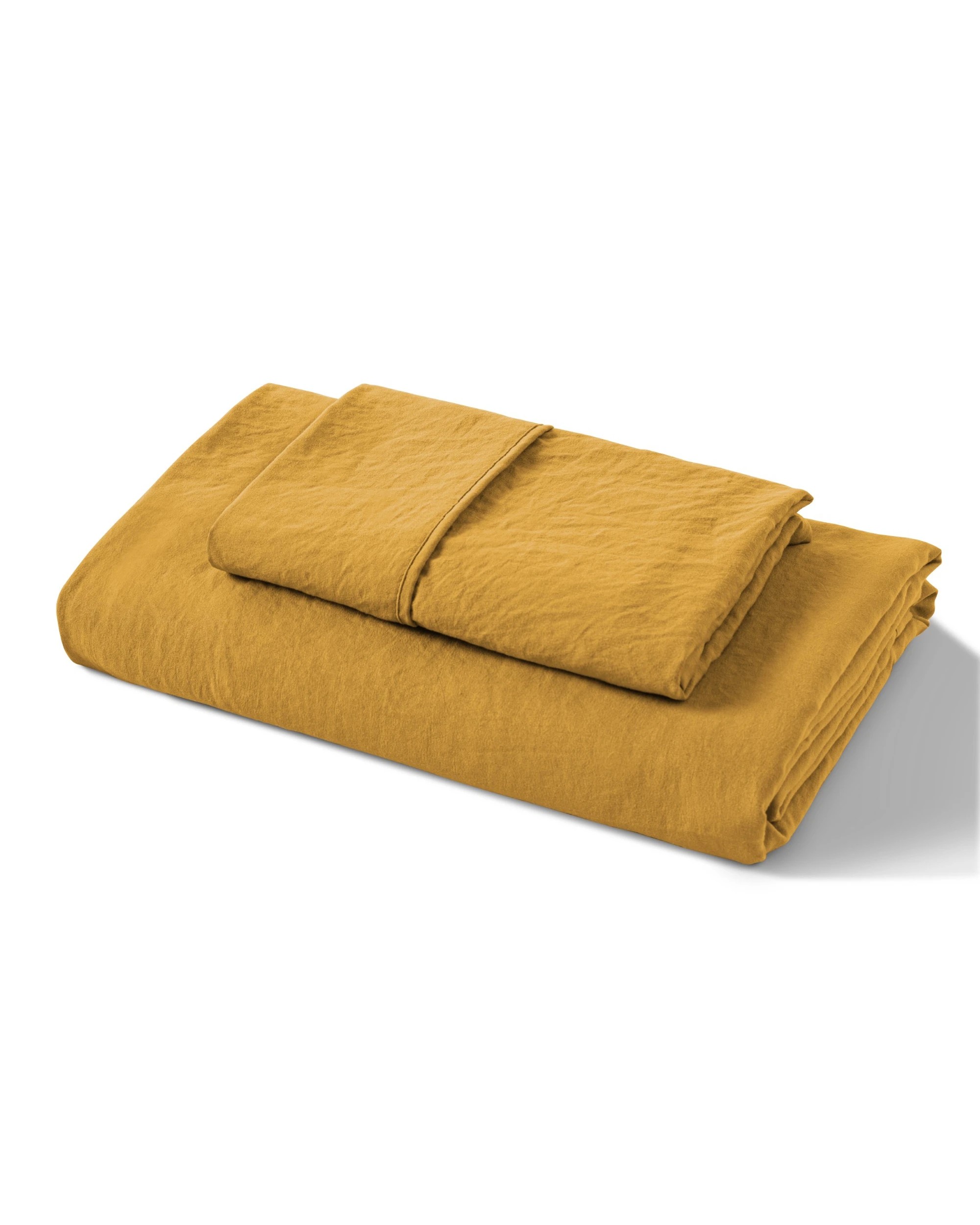 9 Dreamaker Superfine Washed Microfibre Combo Fitted Sheet Set - Single Bed - Mustard, 9 of 10
