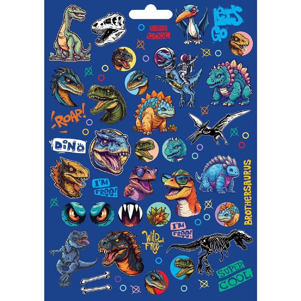 5 Avery Sticker Label Variety Pad 145 x 210mm Dinosaur 5 Sheet, 5 of 8