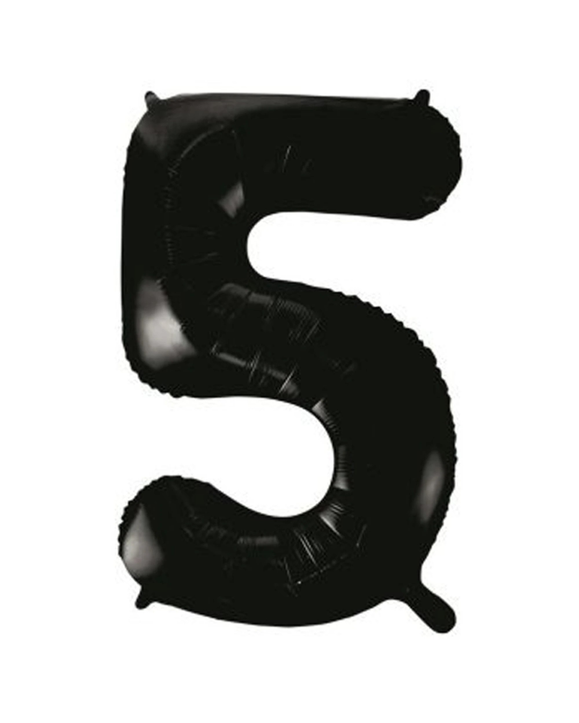 1 Alpen Decrotex Foil Balloon Number 5 Party Decoration 34 Inches - Black, 1 of 1
