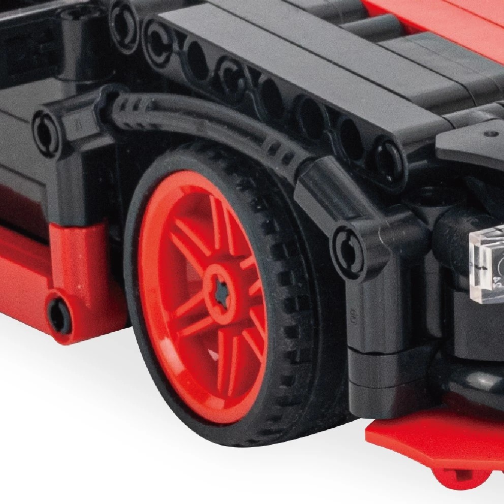 4 435 Piece Mini Blocks Vehicle Series: Light Up Remote Control Race Car, 4 of 7