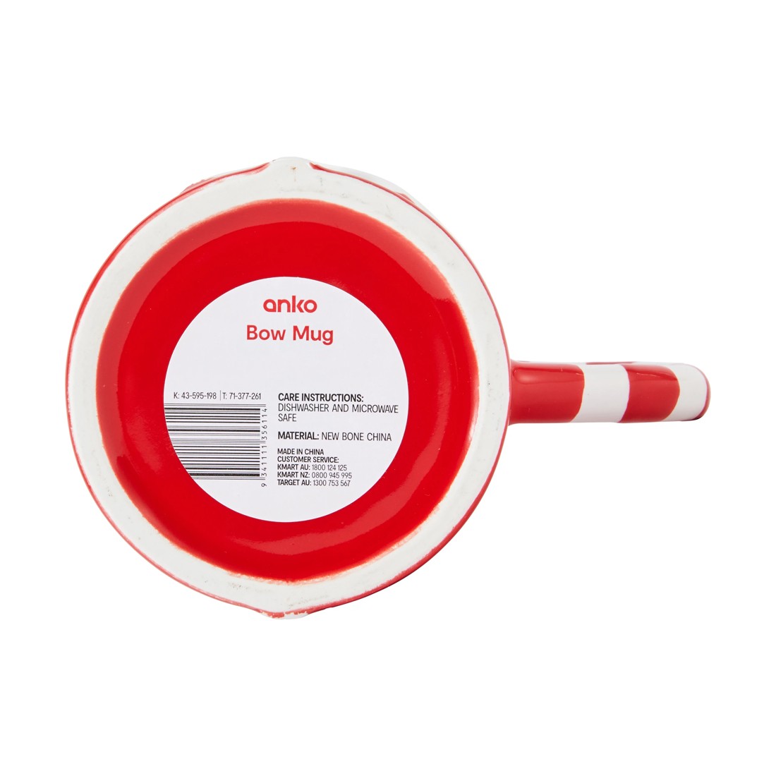 3 Red Bow Mug, 3 of 3