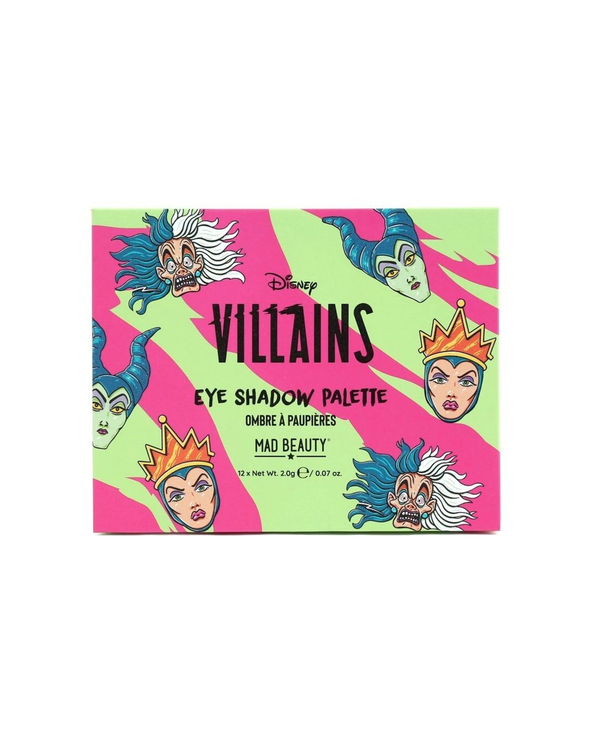 1 DISNEY 12pc Wicked Villains Pigmented Eyeshadow Makeup Palette 24g - Multi, 1 of 4