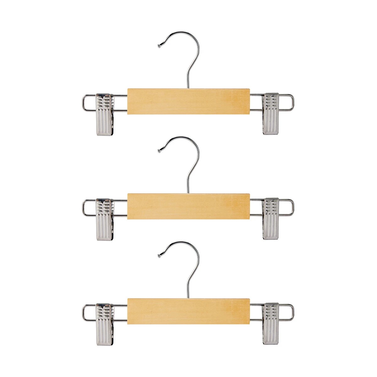 1 3 Pack Wooden Baby Hangers, 1 of 7