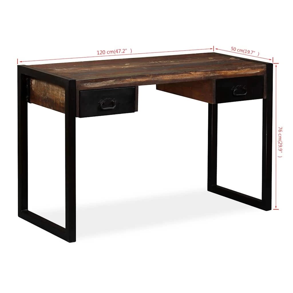 8 vidaXL Desk Ample Storage - Multi, 8 of 10