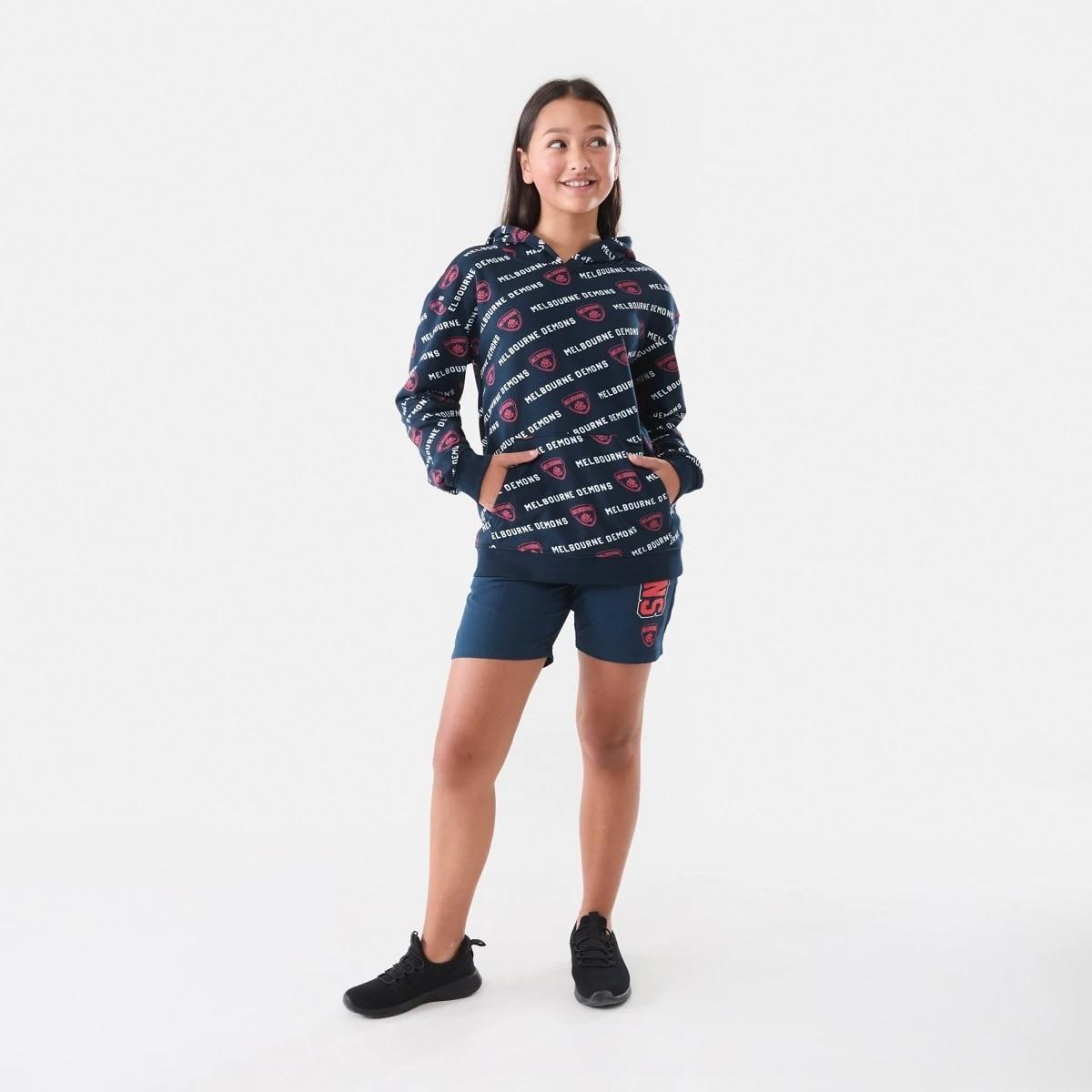 7 Official AFL Kids All Over Print Hoodie Melbourne, 7 of 8