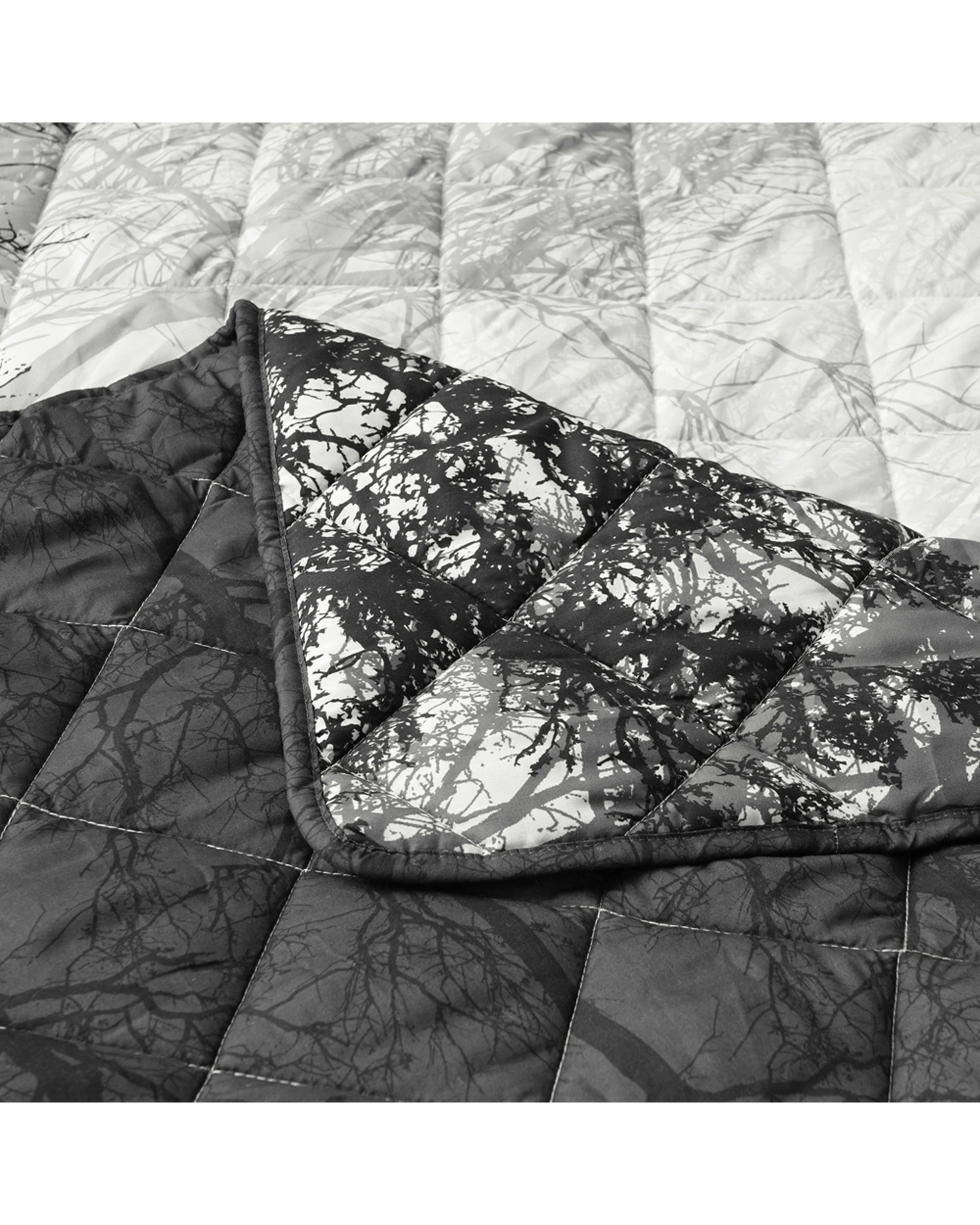 4 Bianca Boscage Super King Polyester Coverlet Set With Pillowcases - Black, 4 of 4