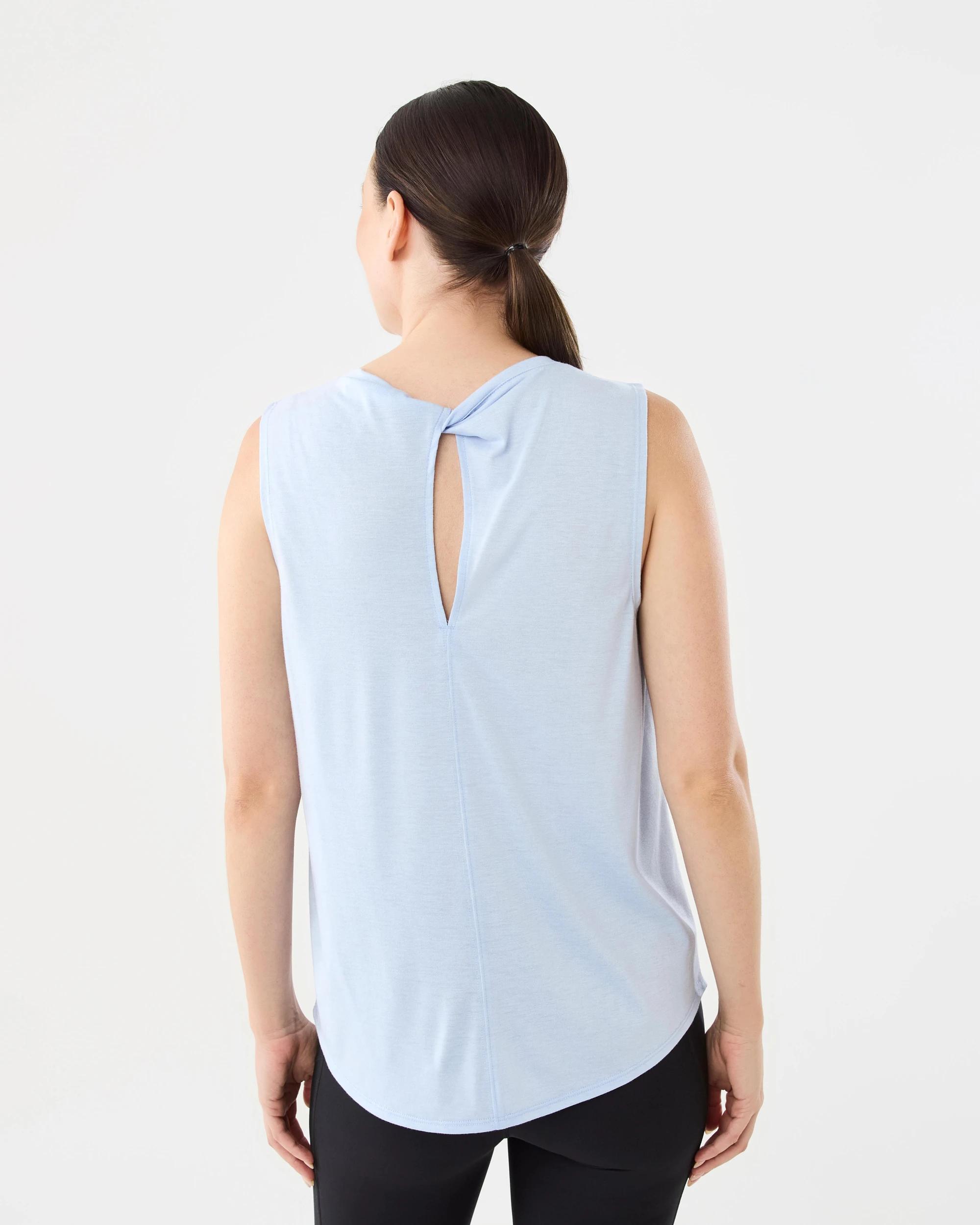 3 Everlast Womens Twist Back Tank Powder Blu, 3 of 7