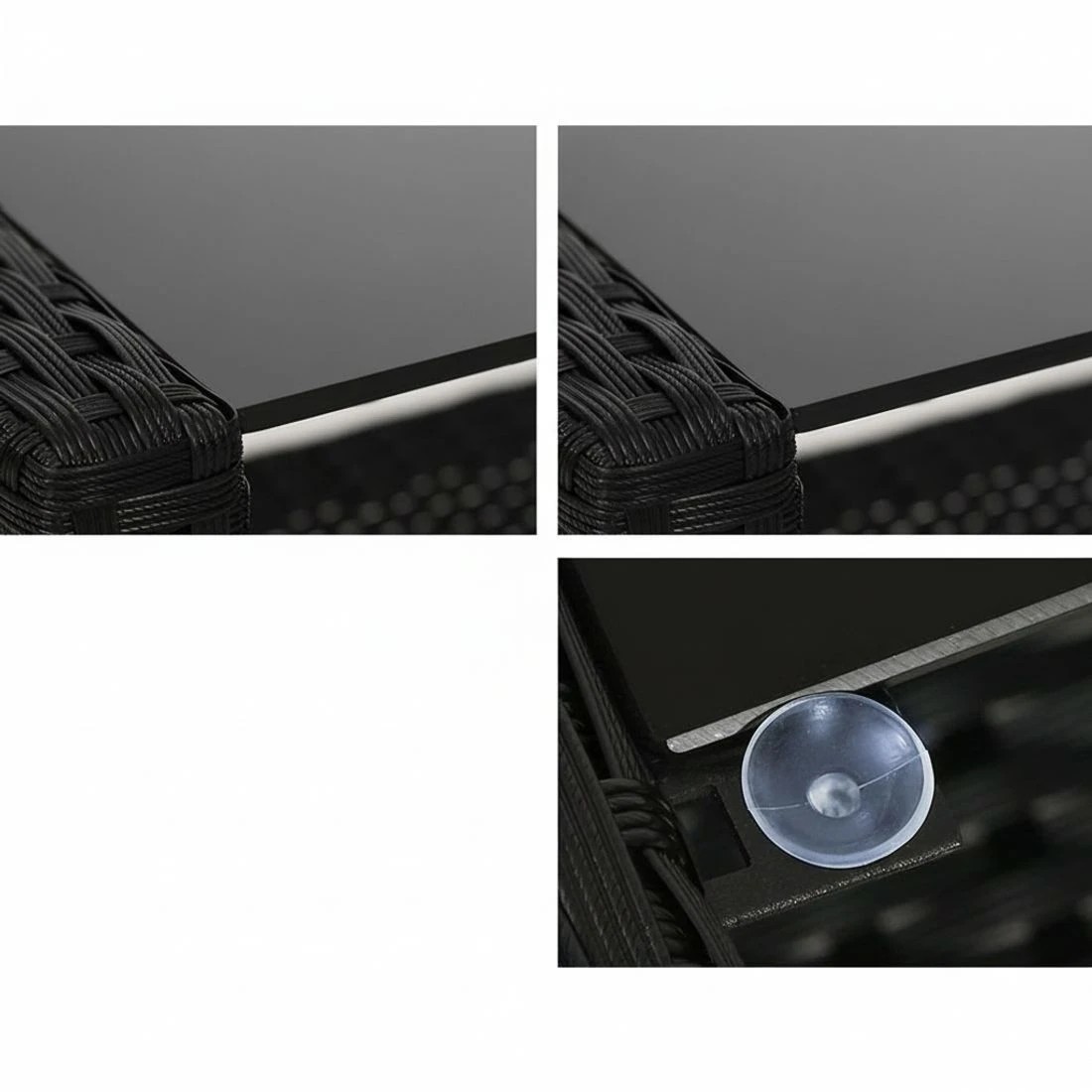 7 Gardeon Outdoor Sofa Set Lounge Setting Durable Space Saving Modern Decor Easy Assembly Sturdy Versatile - Black, 7 of 7