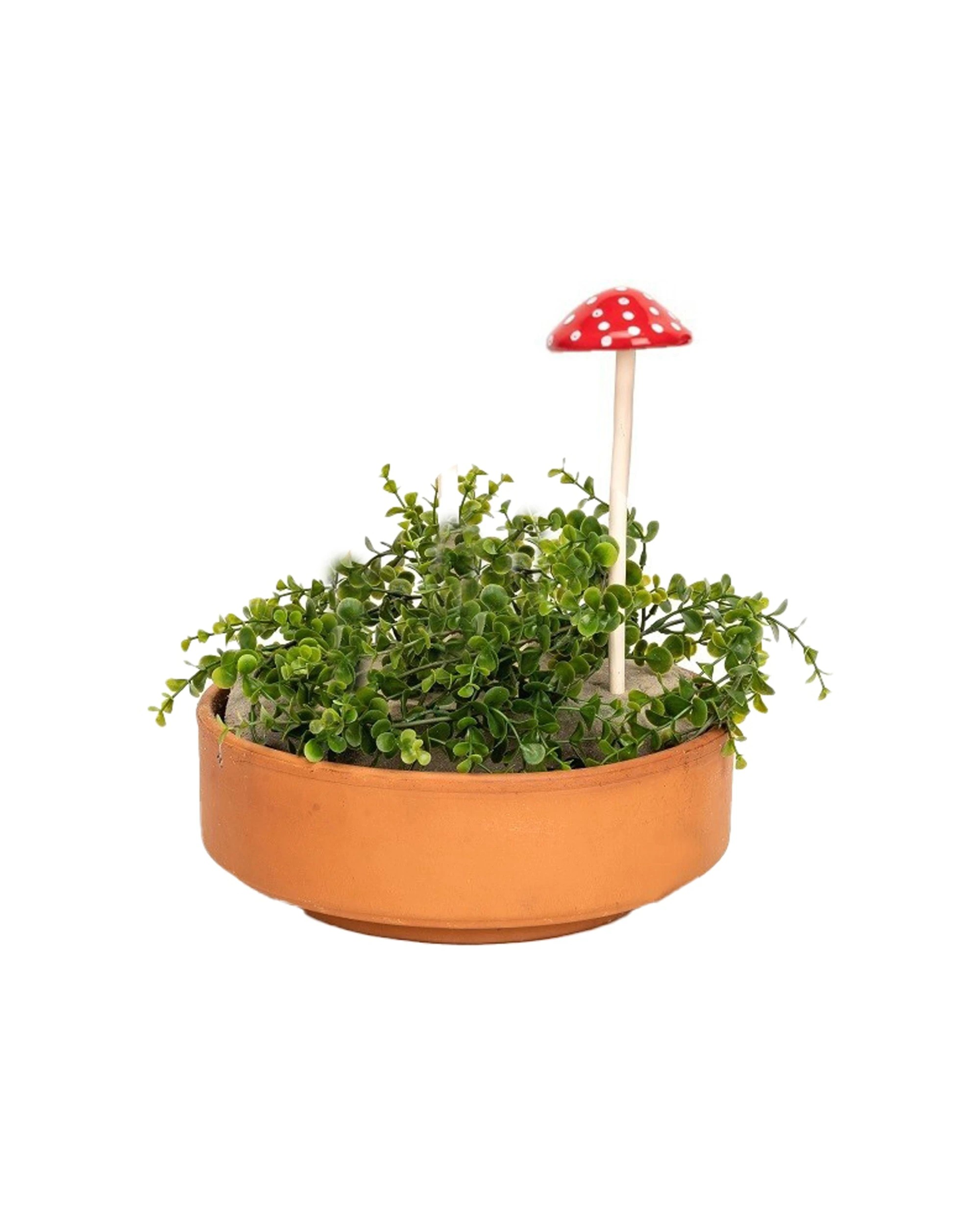 2 Alfresco 3x Garden Ceramic Mushroom Sticks Outdoor Decor - Multi, 2 of 2