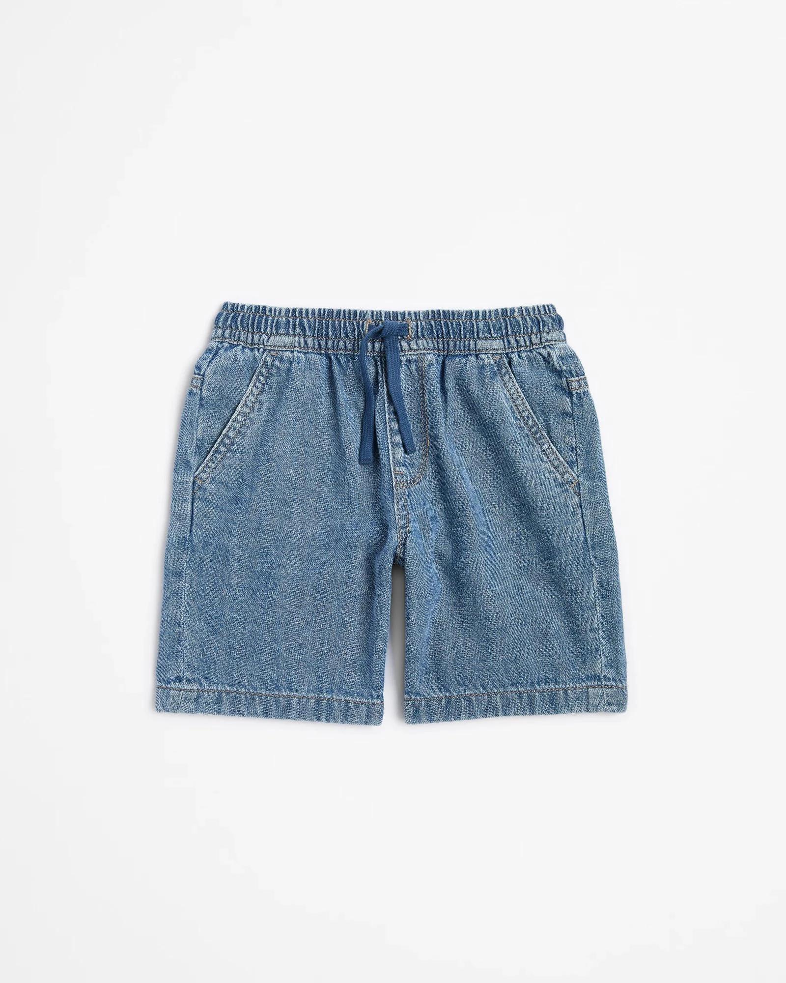 1 Target Denim Pull On Volley Shorts MID WASH, 1 of 3