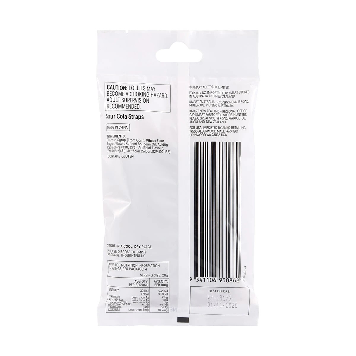 2 Sour Cola Straps 80g, 2 of 3