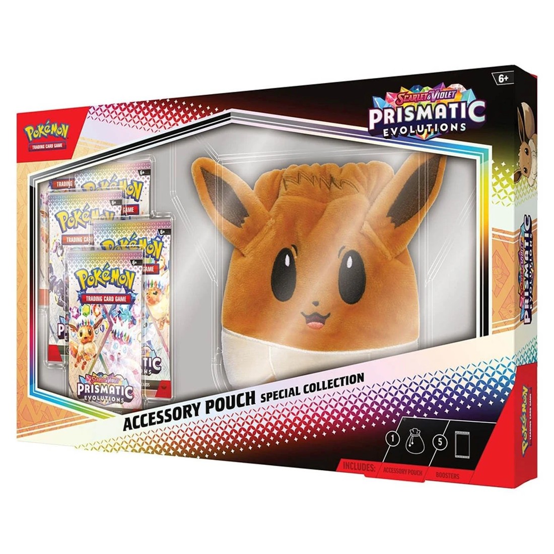 3 Pokemon Trading Card Game: Scarlet & Violet Prismatic Evolutions Accessory Pouch Special Collection, 3 of 5