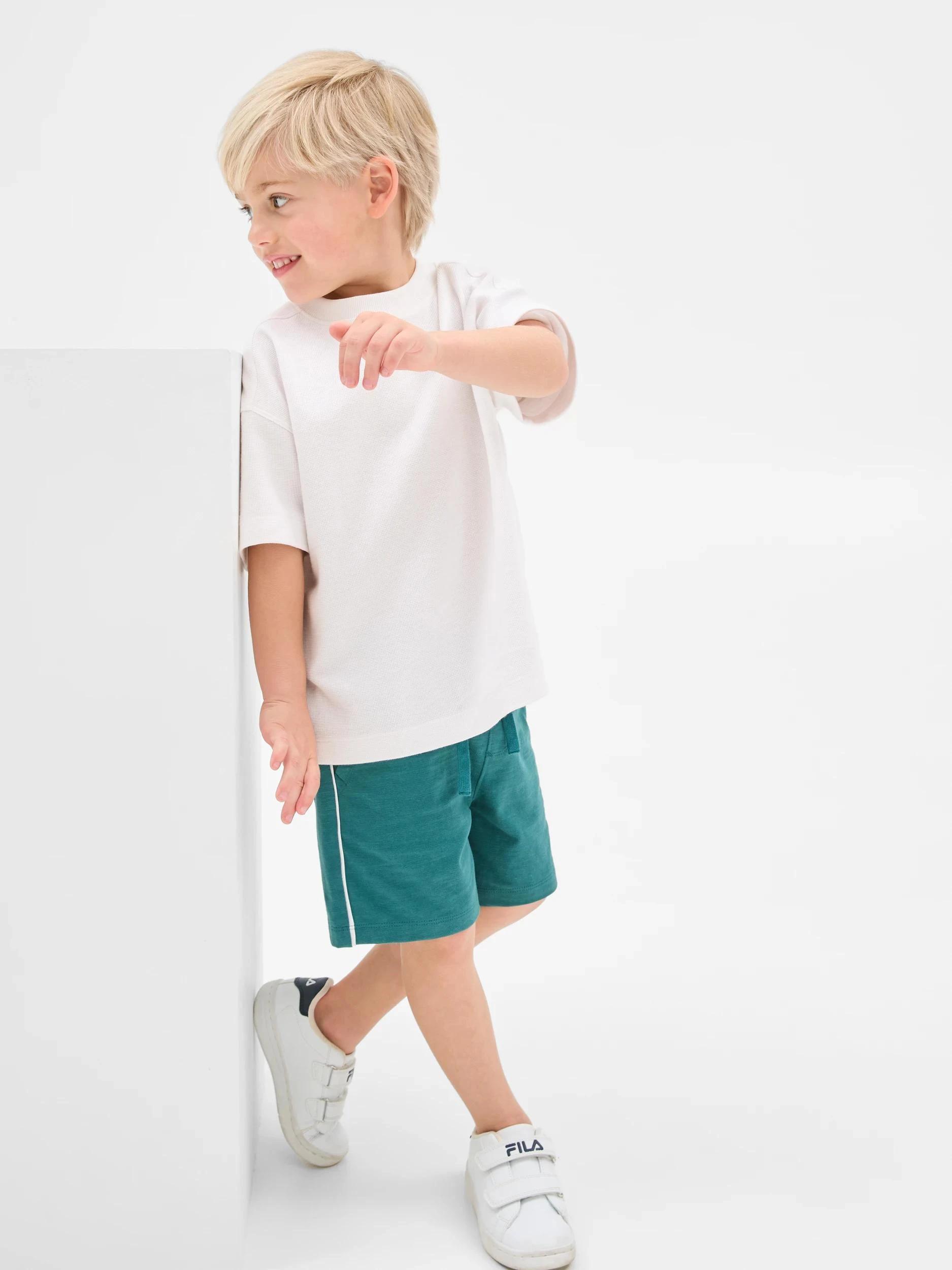 1 Target Australian Cotton Side Stripe Shorts TEAL, 1 of 7