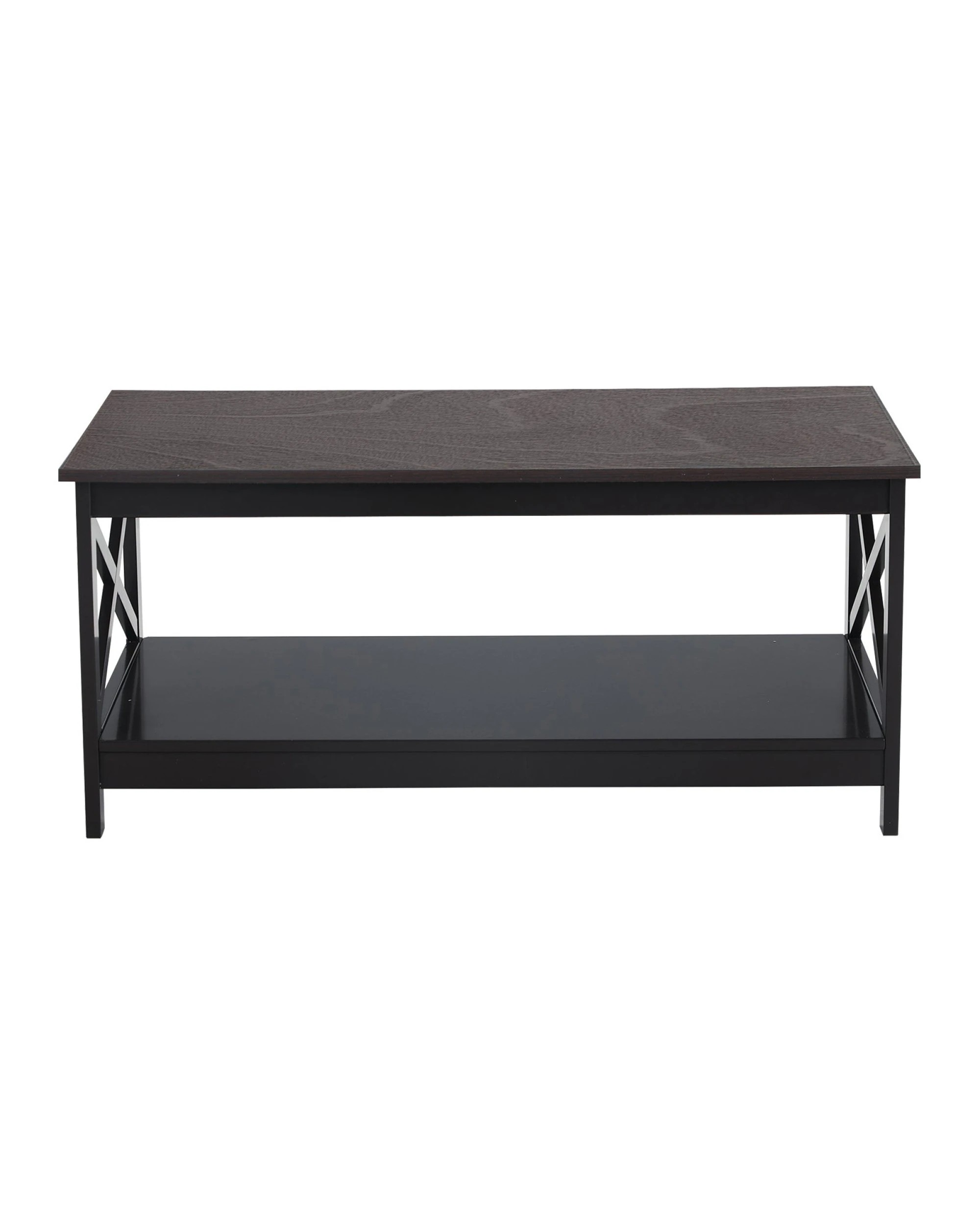 3 Sarantino Irene Black Cross Coffee Table, 3 of 9