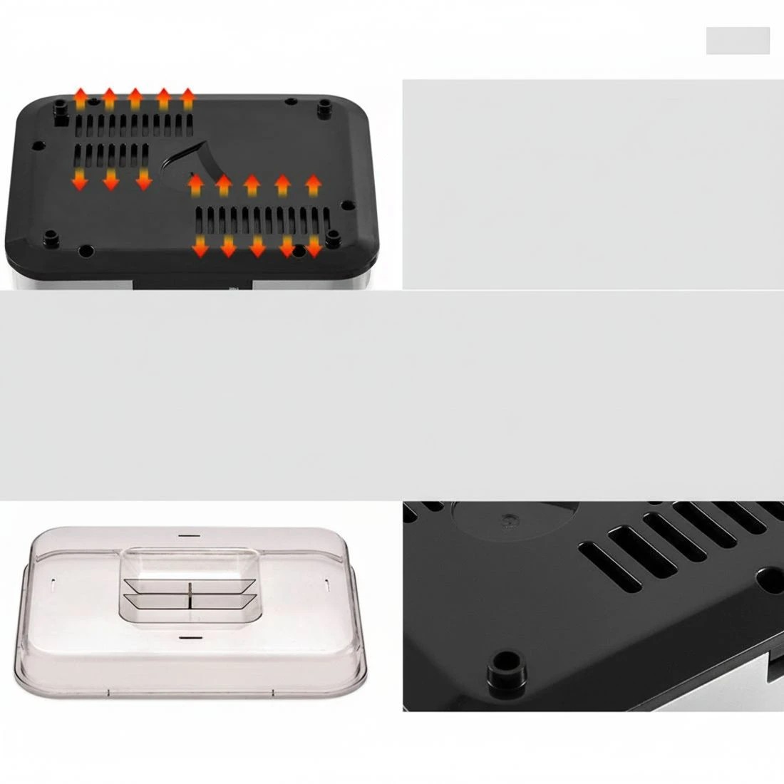 7 Devanti 7 Tray Stainless Steel Food Dehydrator Adjustable Temperature Timer Removable Trays Silent Drying - silver, 7 of 8