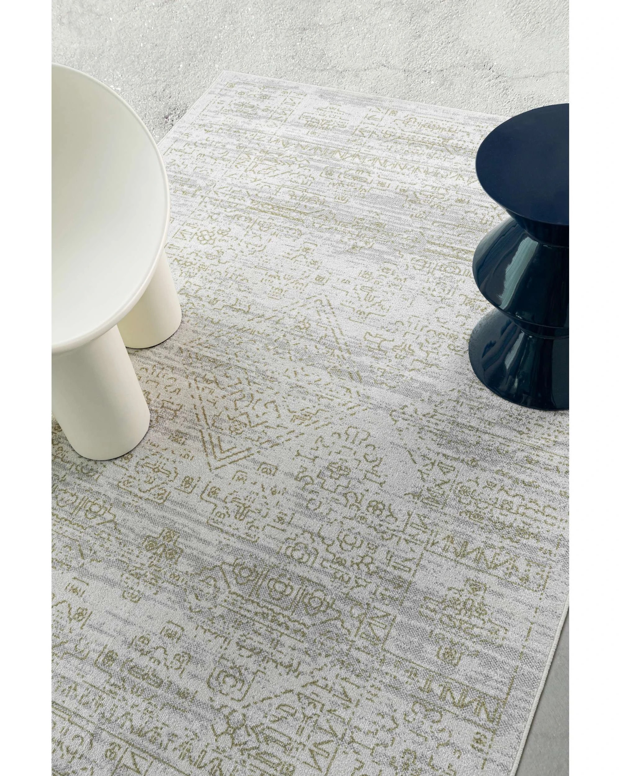 3 Loopsie Andalen  Vintage Washable Rug - Grey, 3 of 8