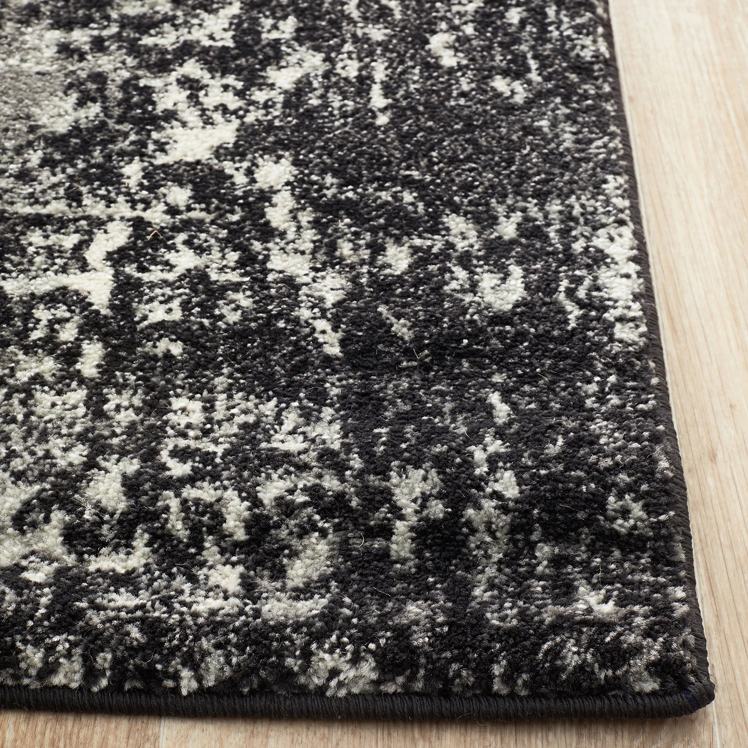 4 Common Ground Rugs Encore 253 500x80cm Runner - Extra Large Pet Friendly Rug - Charcoal, 4 of 7