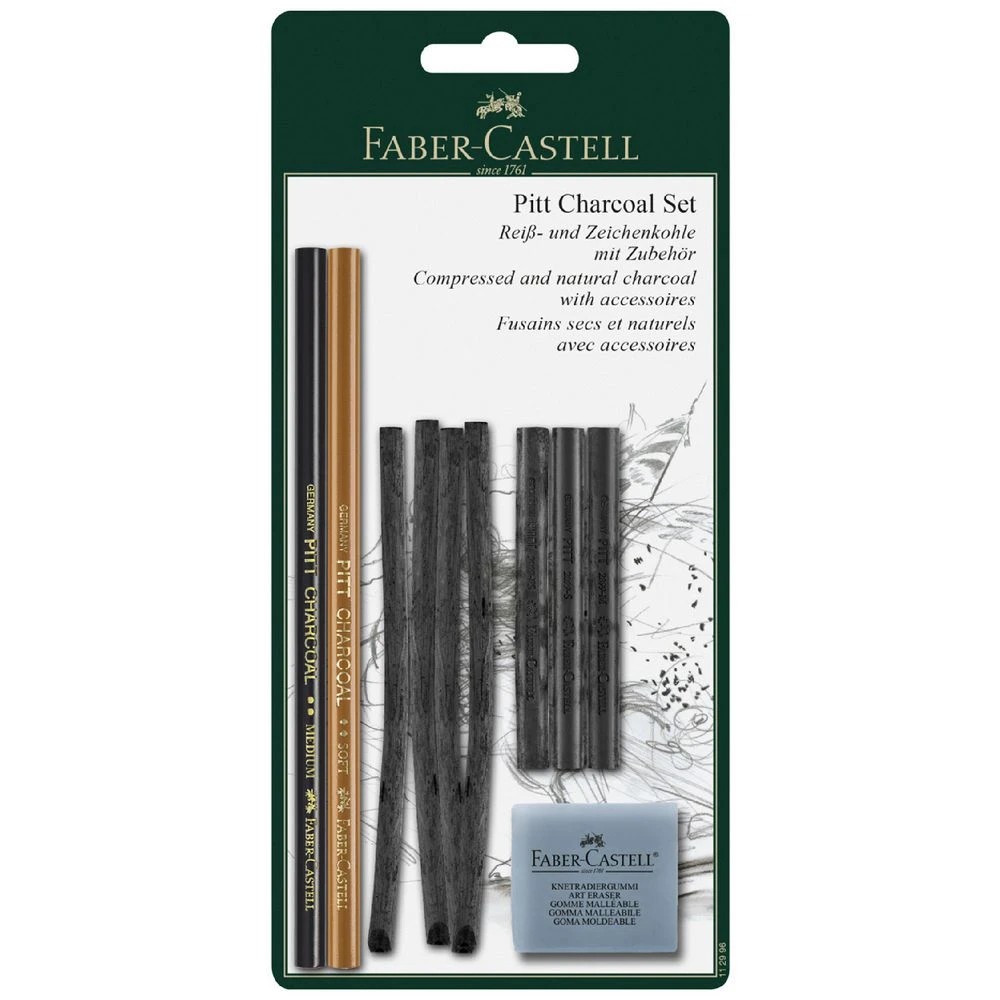 1 Faber-Castell Pitt Charcoal Set 10 Pack, 1 of 1