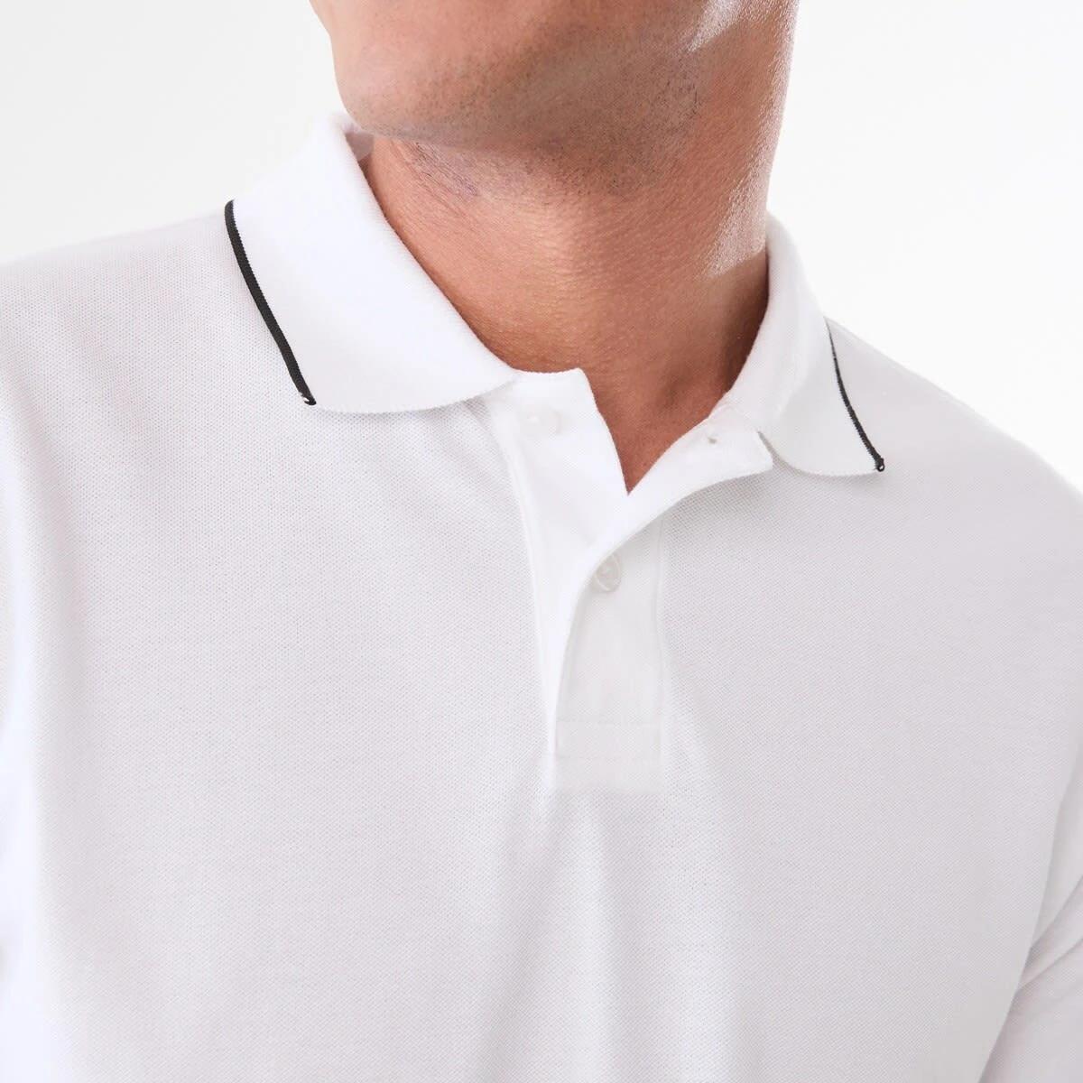 5 Pique Polo Shirt WHITE, 5 of 5