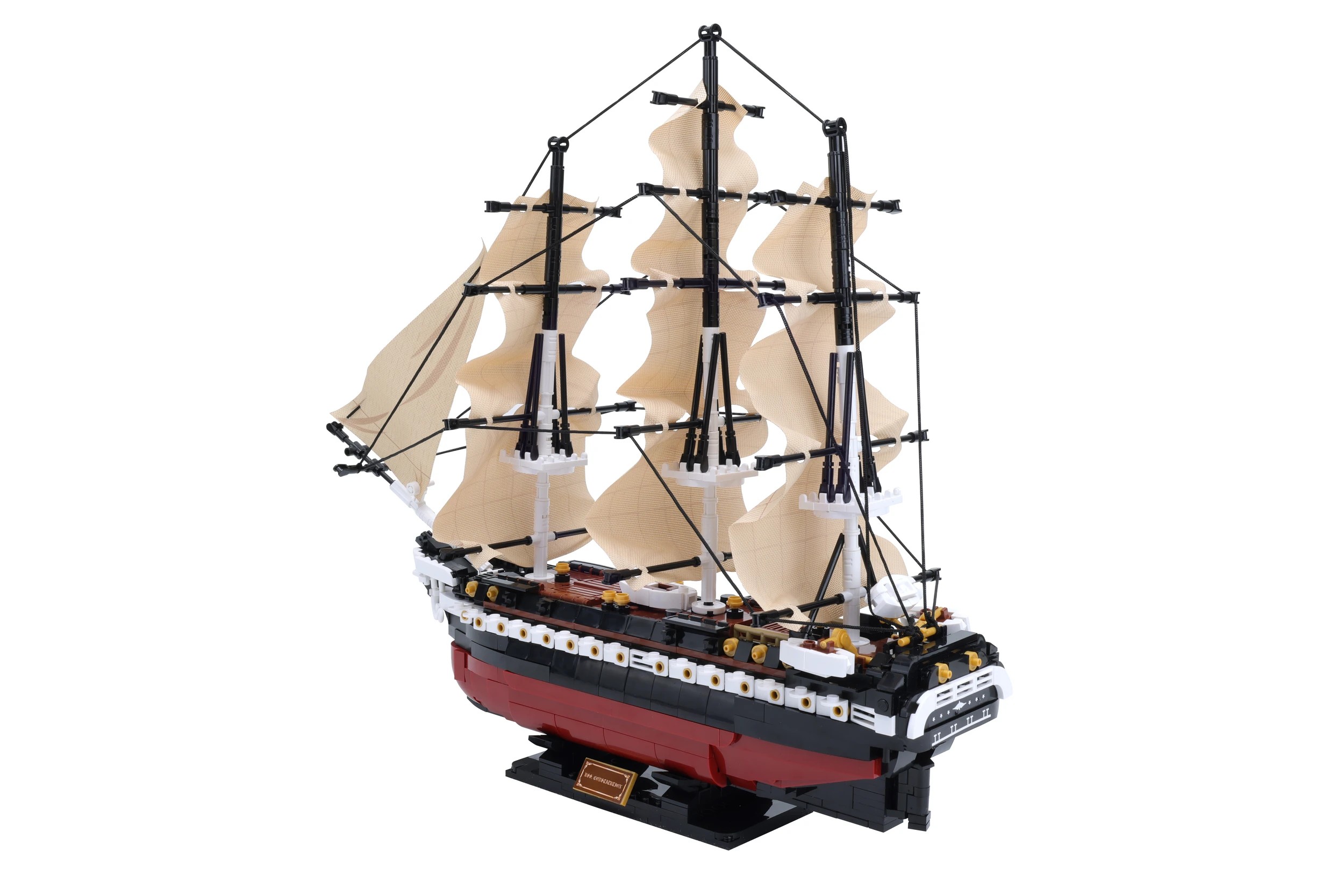 7 1125 Piece Mini Blocks Vehicle Series: Cruise Sailship, 7 of 8