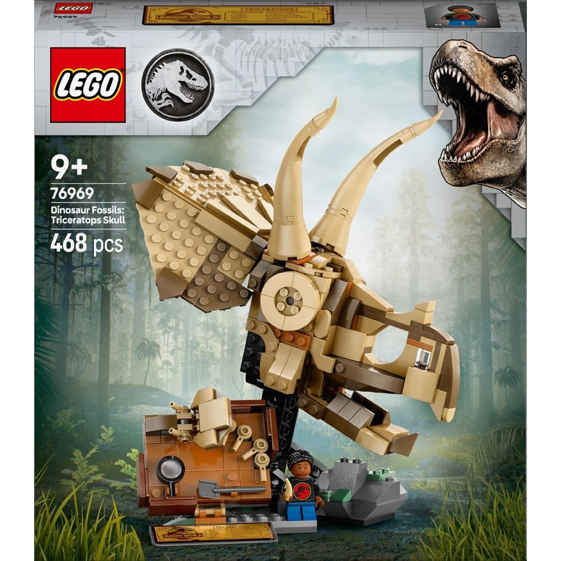 1 LEGO Jurassic World Dinosaur Fossils: Triceratops Skull 76969, 1 of 10