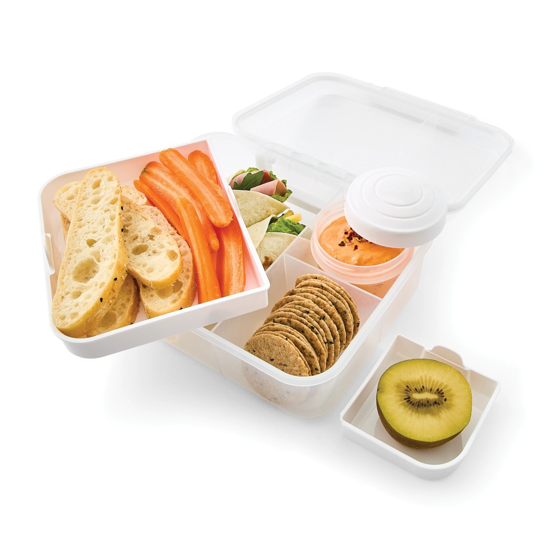 1 1.6L Plastic Bento Box, 1 of 10