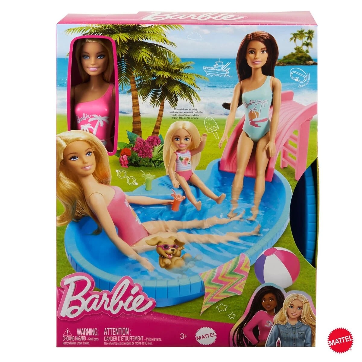 1 Barbie Doll and Pool Playset, 1 of 6