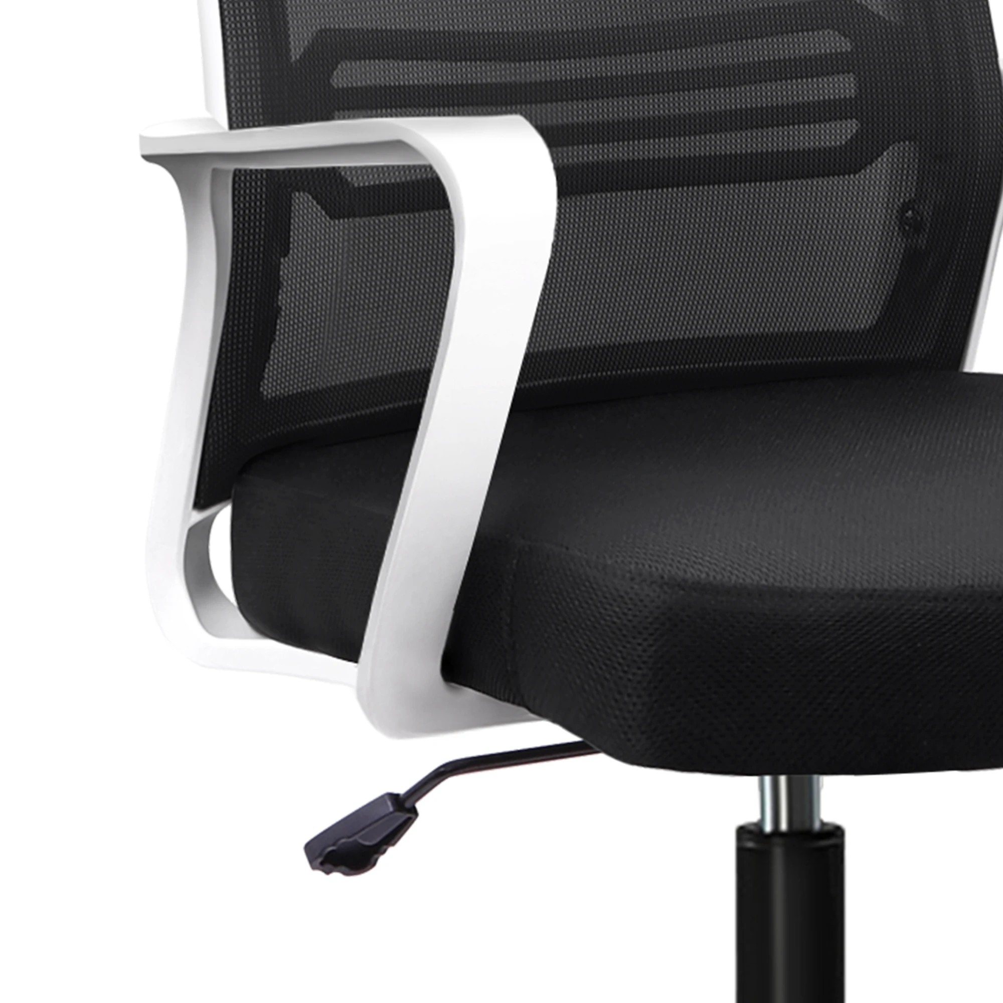 7 Alfordson Mesh Office Chair Executive Computer Seat Work Gaming Racing Study - White Black, 7 of 10