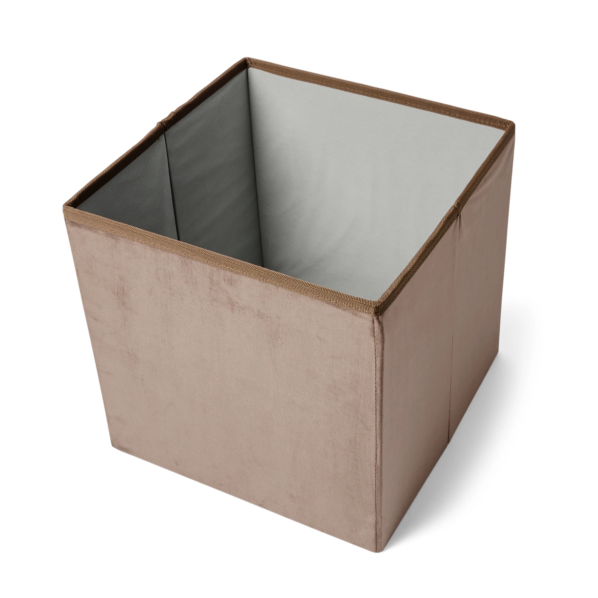 7 Square Storage Ottoman - Chocolate, 7 of 10