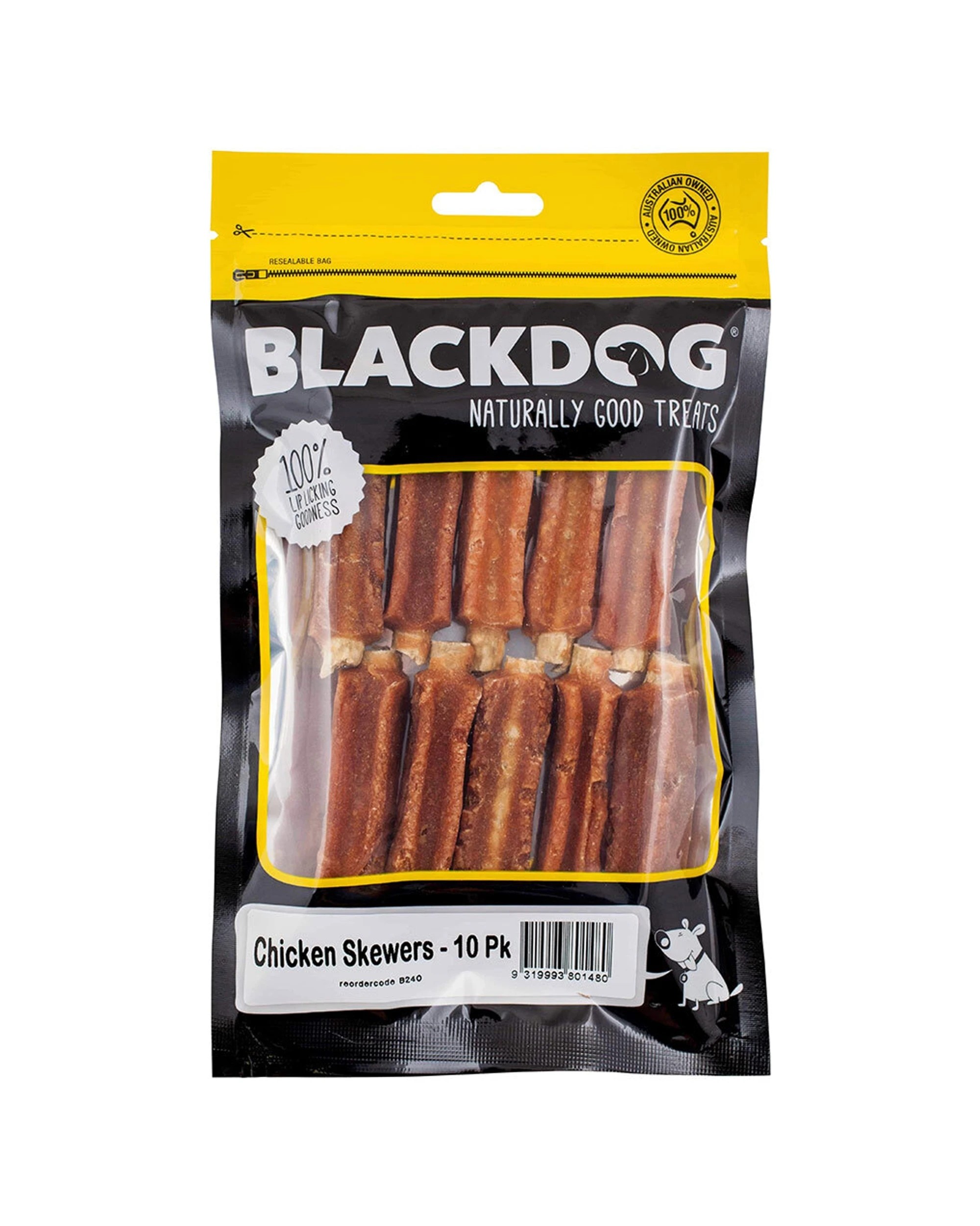 2 Blackdog Chicken Skewers Rawhide Stick Dog Treats 20 Pack High Protein Low - Brown, 2 of 2