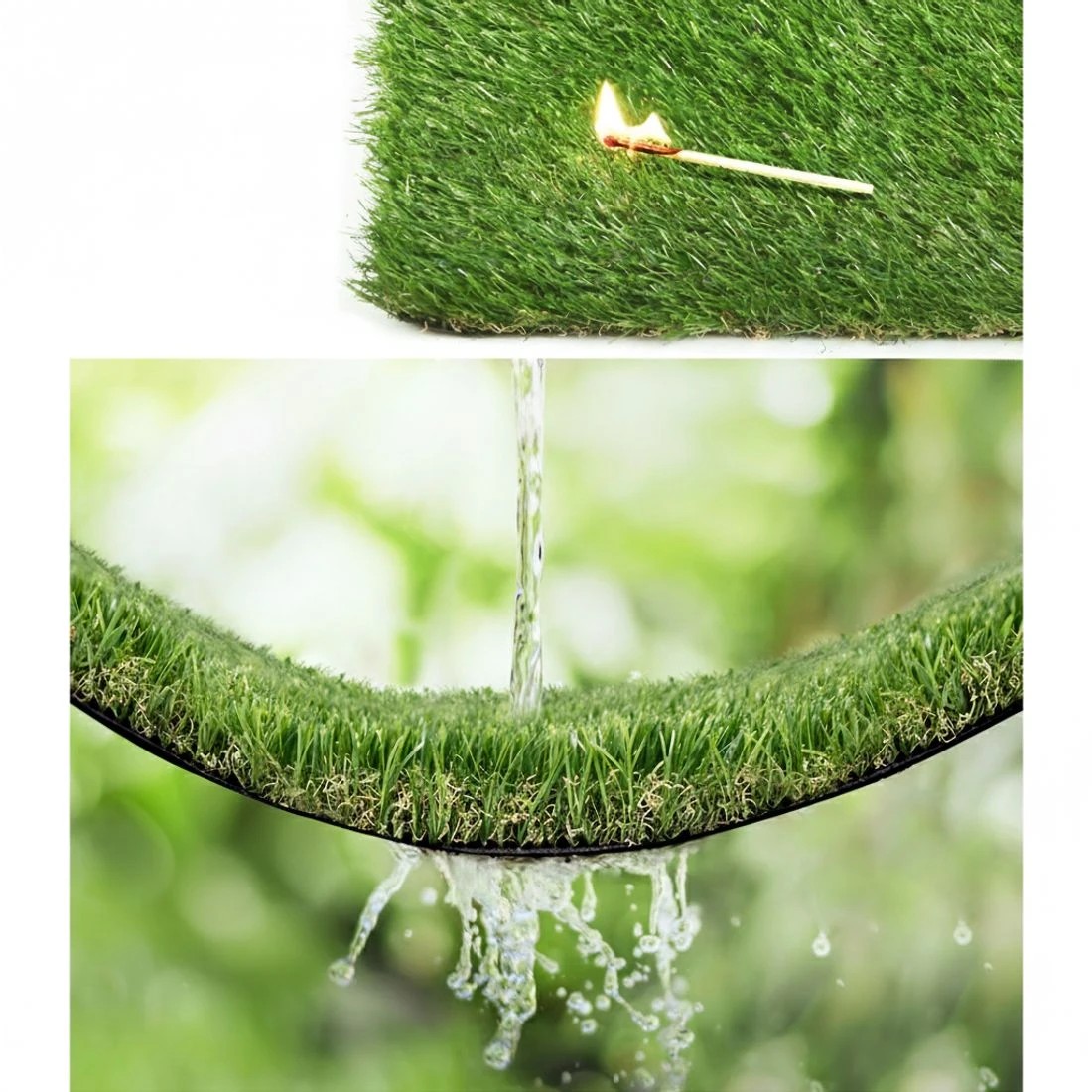 6 Prime Turf Artificial Grass 20mm 2mx5m Synthetic Fake Lawn Turf Plastic Plant - Green, 6 of 7