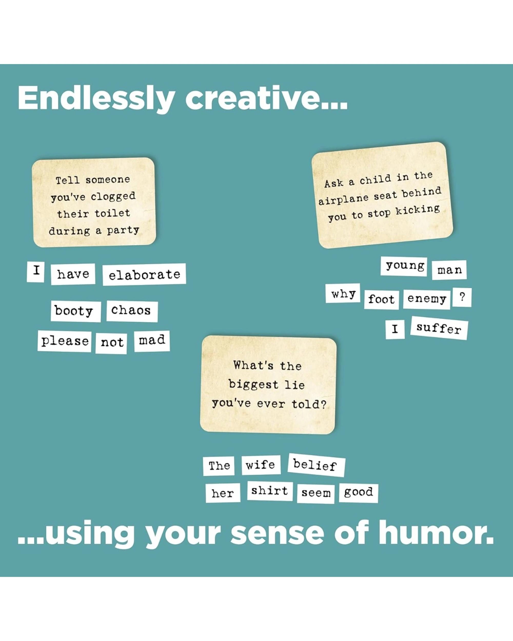 6 Very Special Games Ransom Notes Card Game, 6 of 6