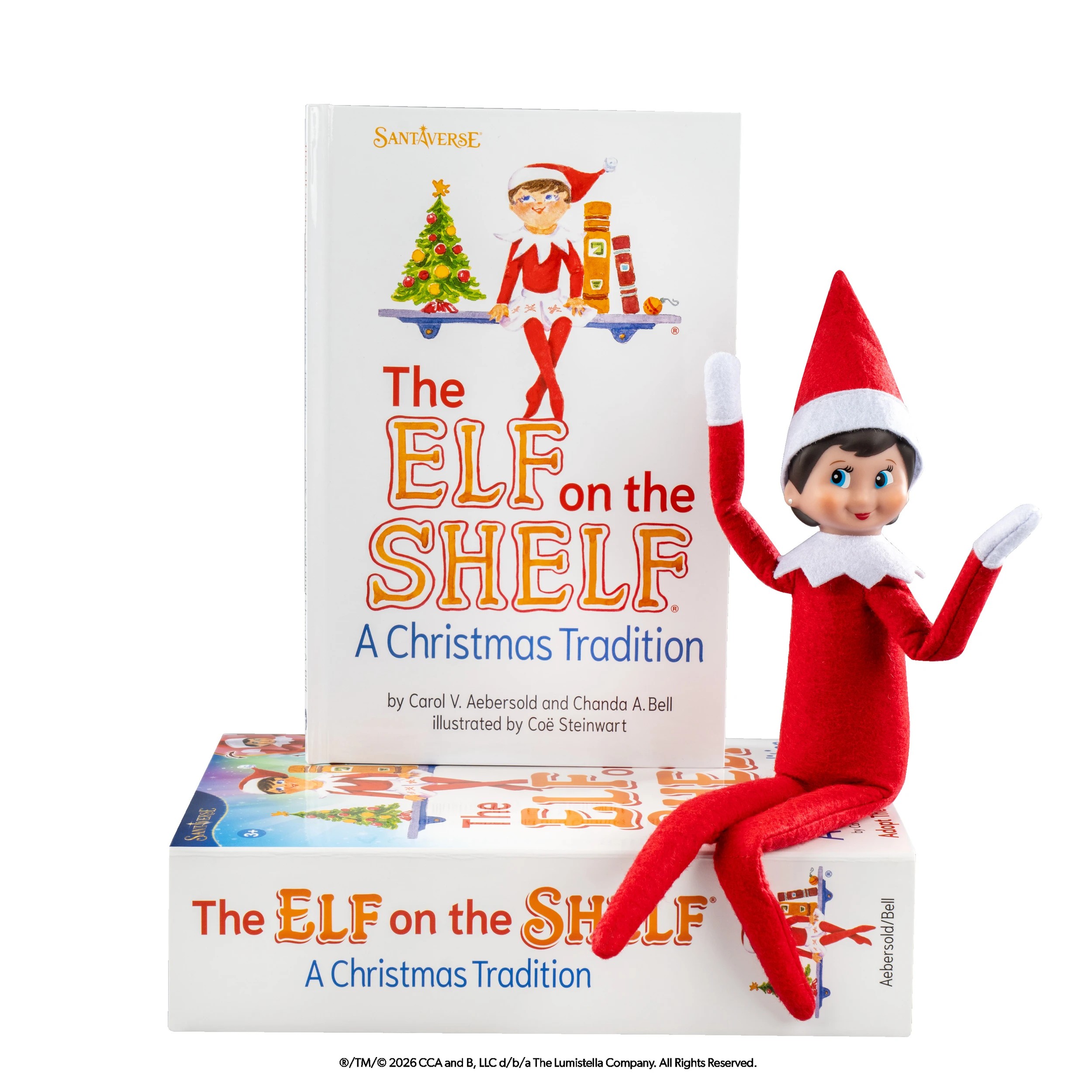 5 Santaverse The Elf on the Shelf: A Christmas Tradition Girl with Extra Posing Power by Carol V. Aebersold and Chanda A. Bell - Book, 5 of 6