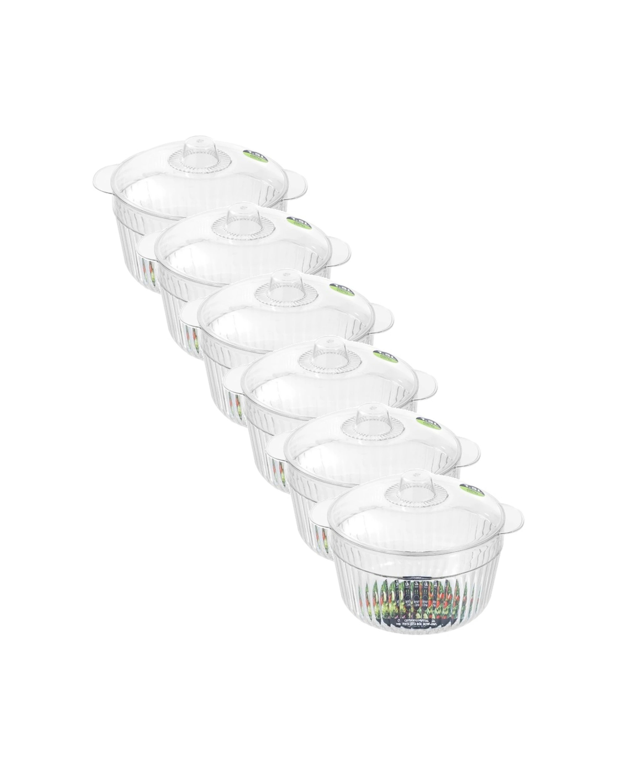1 Lemon & Lime 6pk Crystal Vista Lidded Food Storage Bowl 1.5L - Clear, 1 of 8