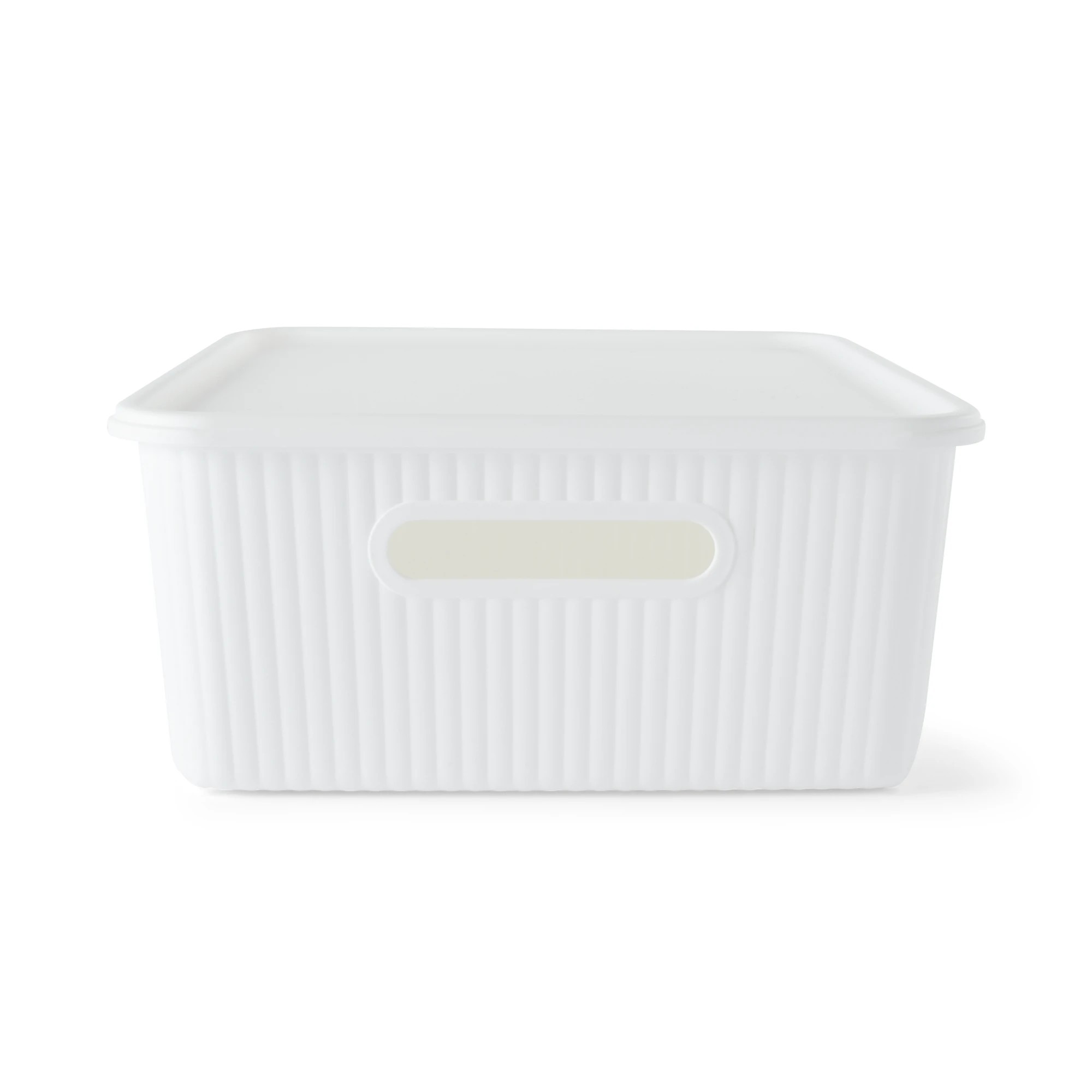 3 11L Ribbed Container - White, 3 of 10