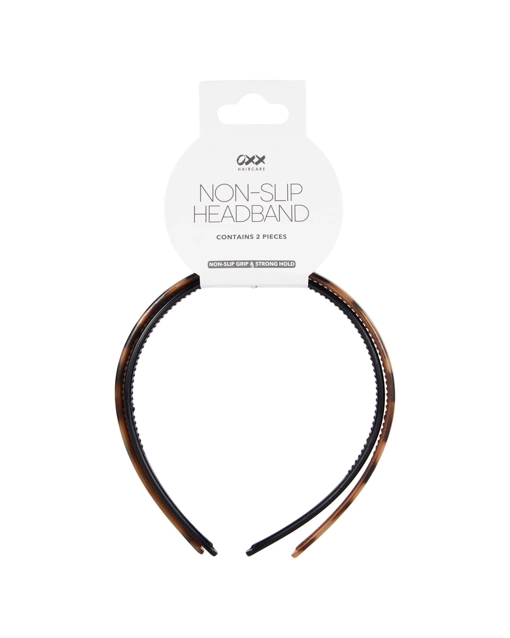 4 OXX Haircare 2 Piece Non-Slip Headband - Black and Brown, 4 of 4