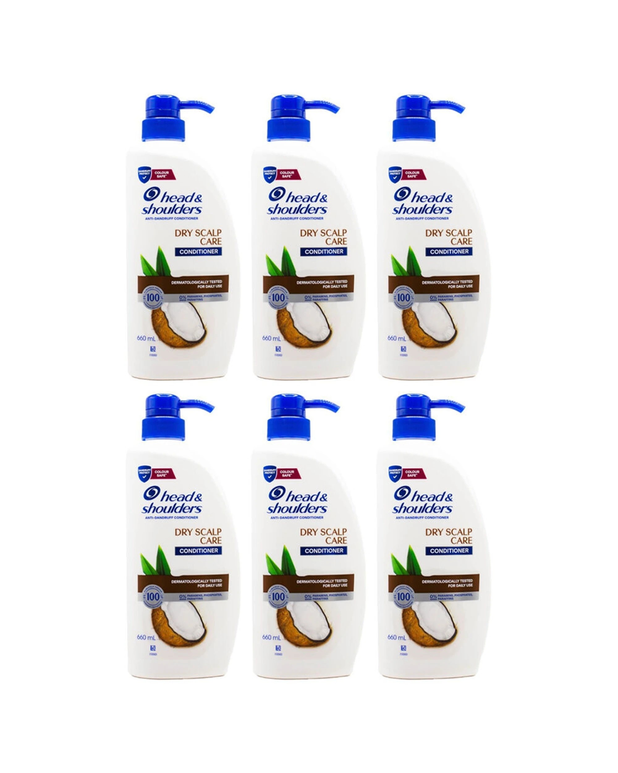 1 HEAD & SHOULDERS 6PK Anti Dandruff Conditioner 660ml Dry Scalp Hair Care - White, 1 of 3