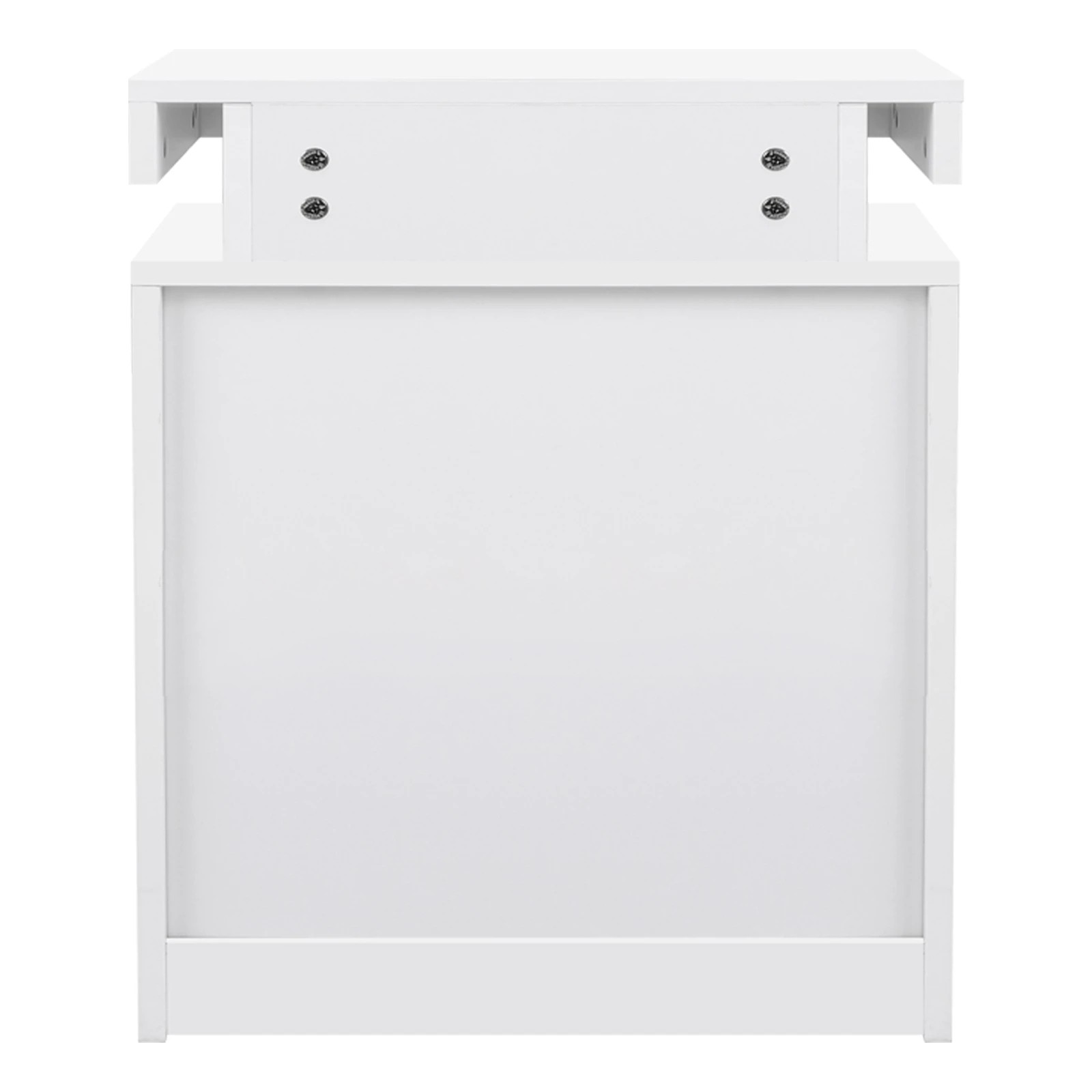 8 Alfordson 2x Bedside Table LED Nightstand 3 Drawers High Gloss - White, 8 of 10