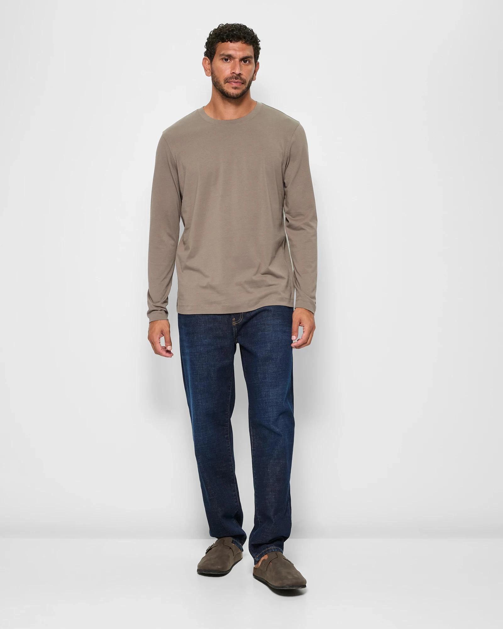 2 Target Australian Cotton Long Sleeve T-Shirt MUSHROOM, 2 of 5